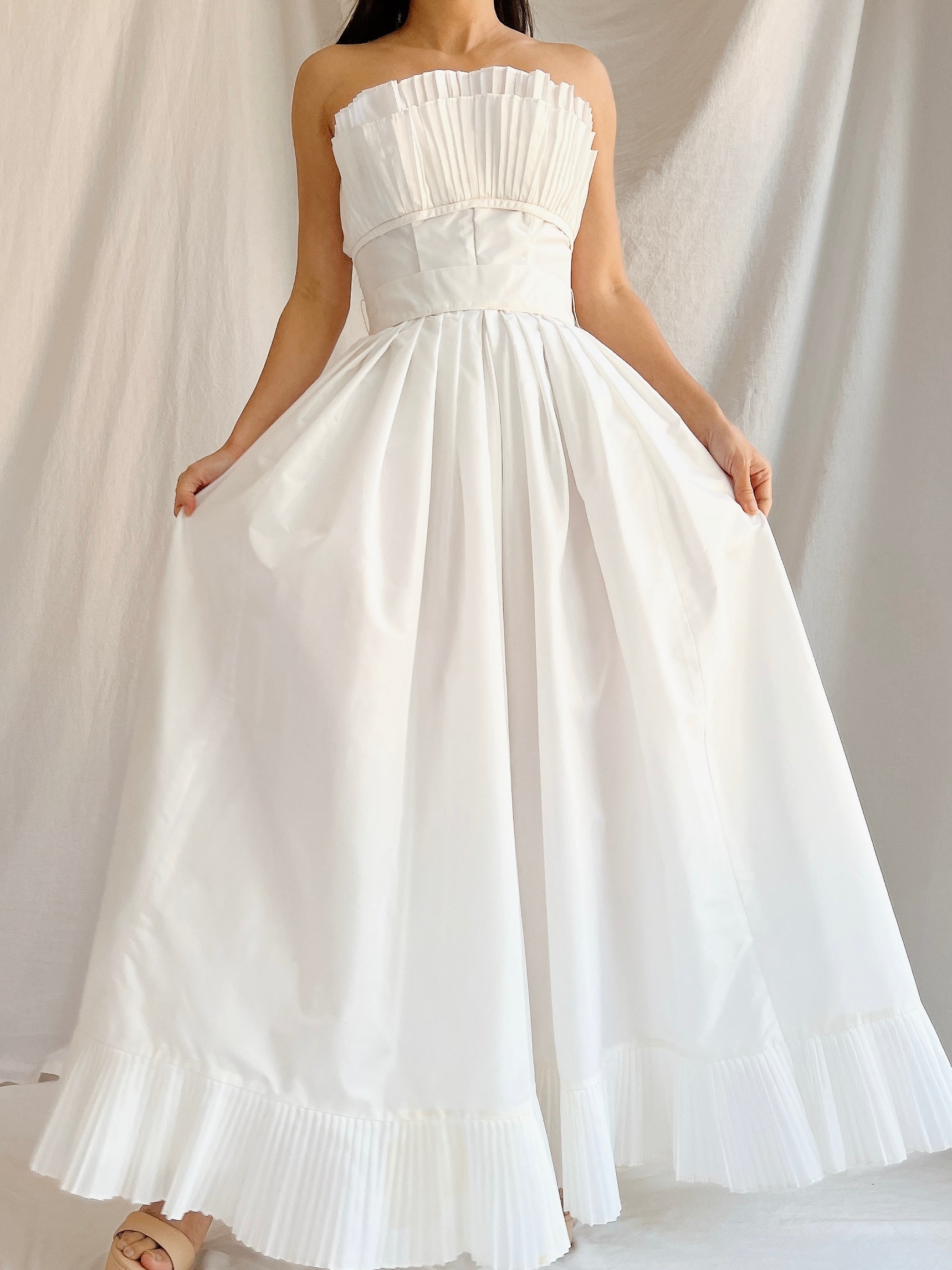 Vintage Victor Costa Tafetta Dress - XS