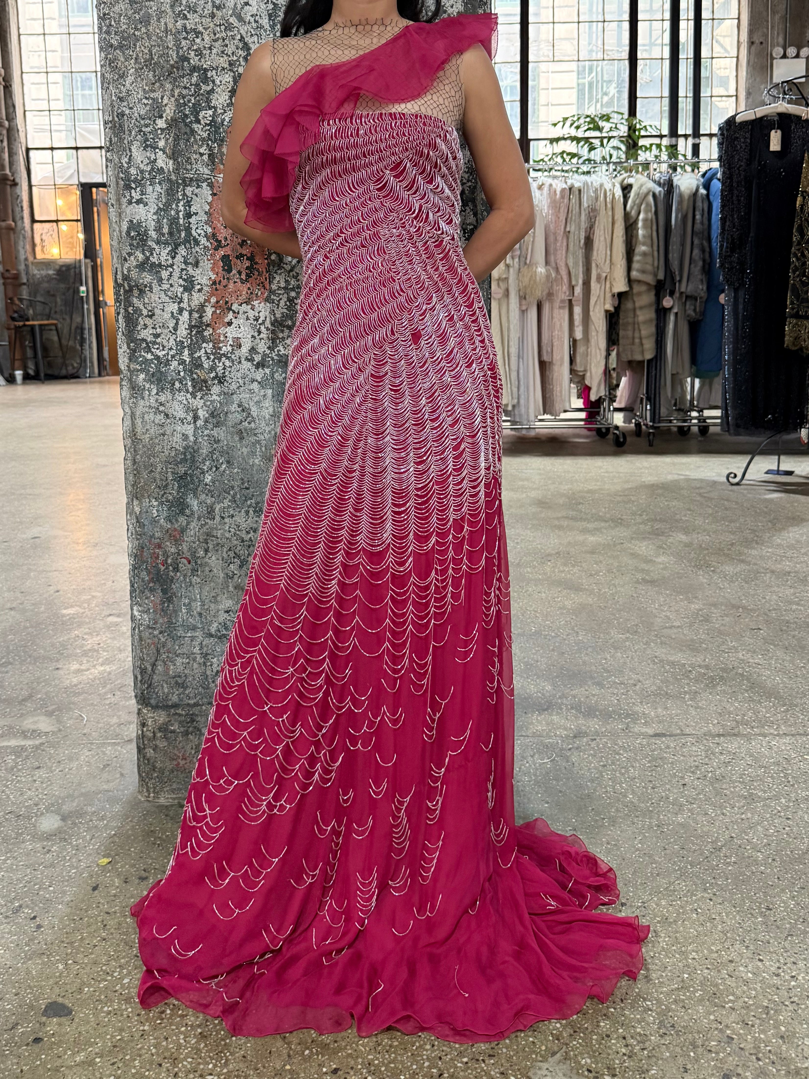 Vintage Valentino Silk Gown - S