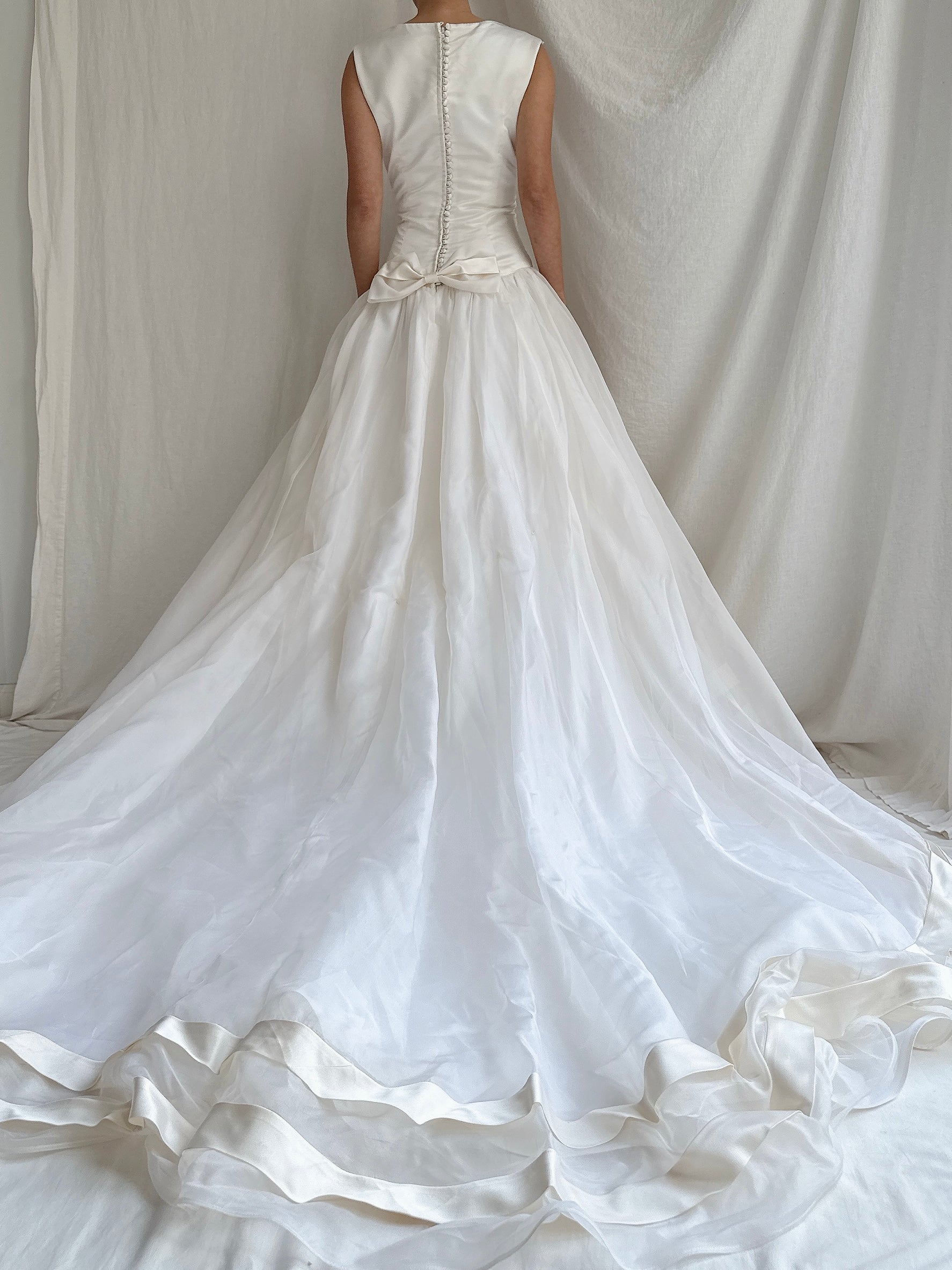Vintage Nancy Issler Silk Organza Gown - M/6