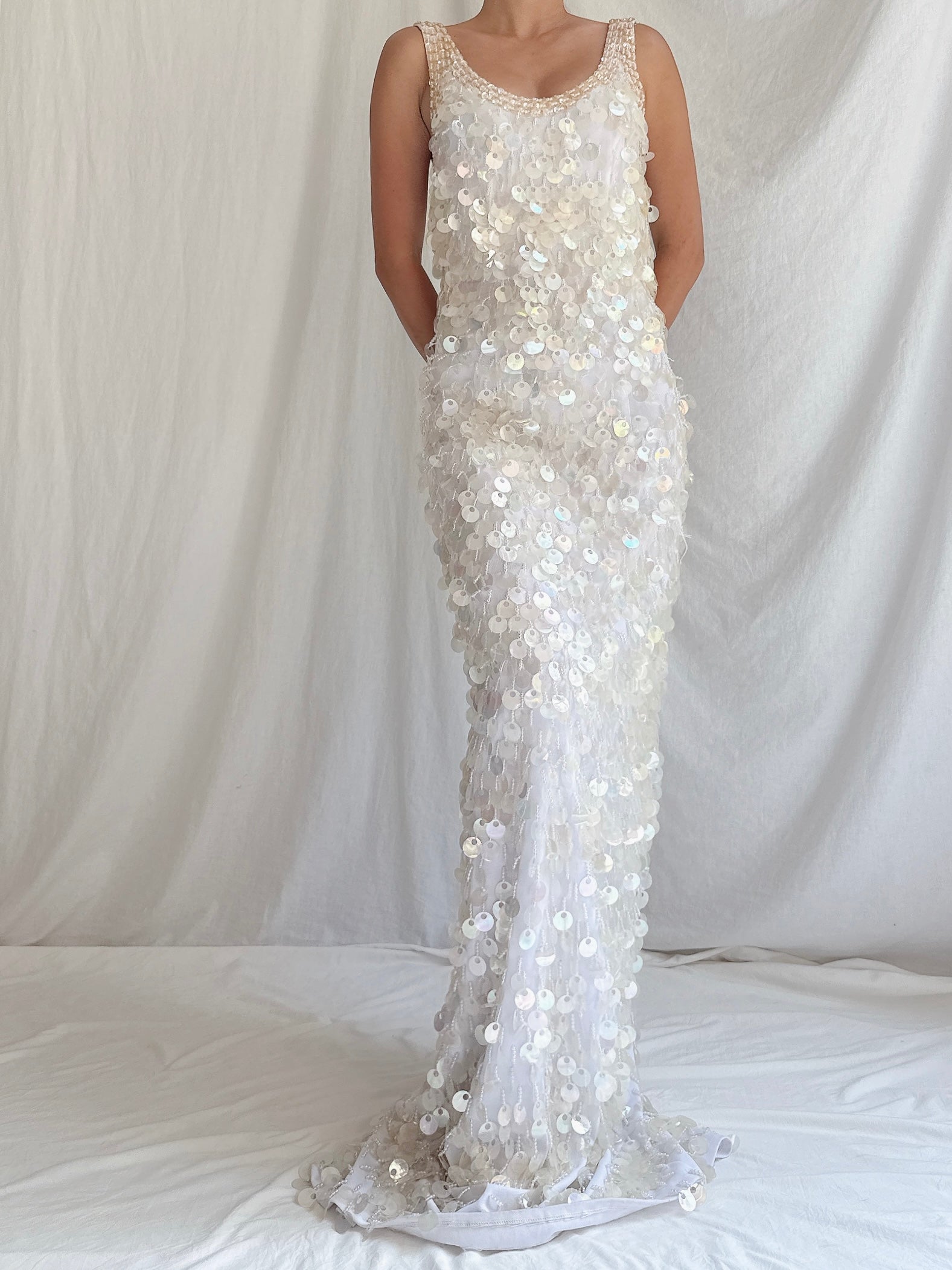 Vintage Paillette Gown - S