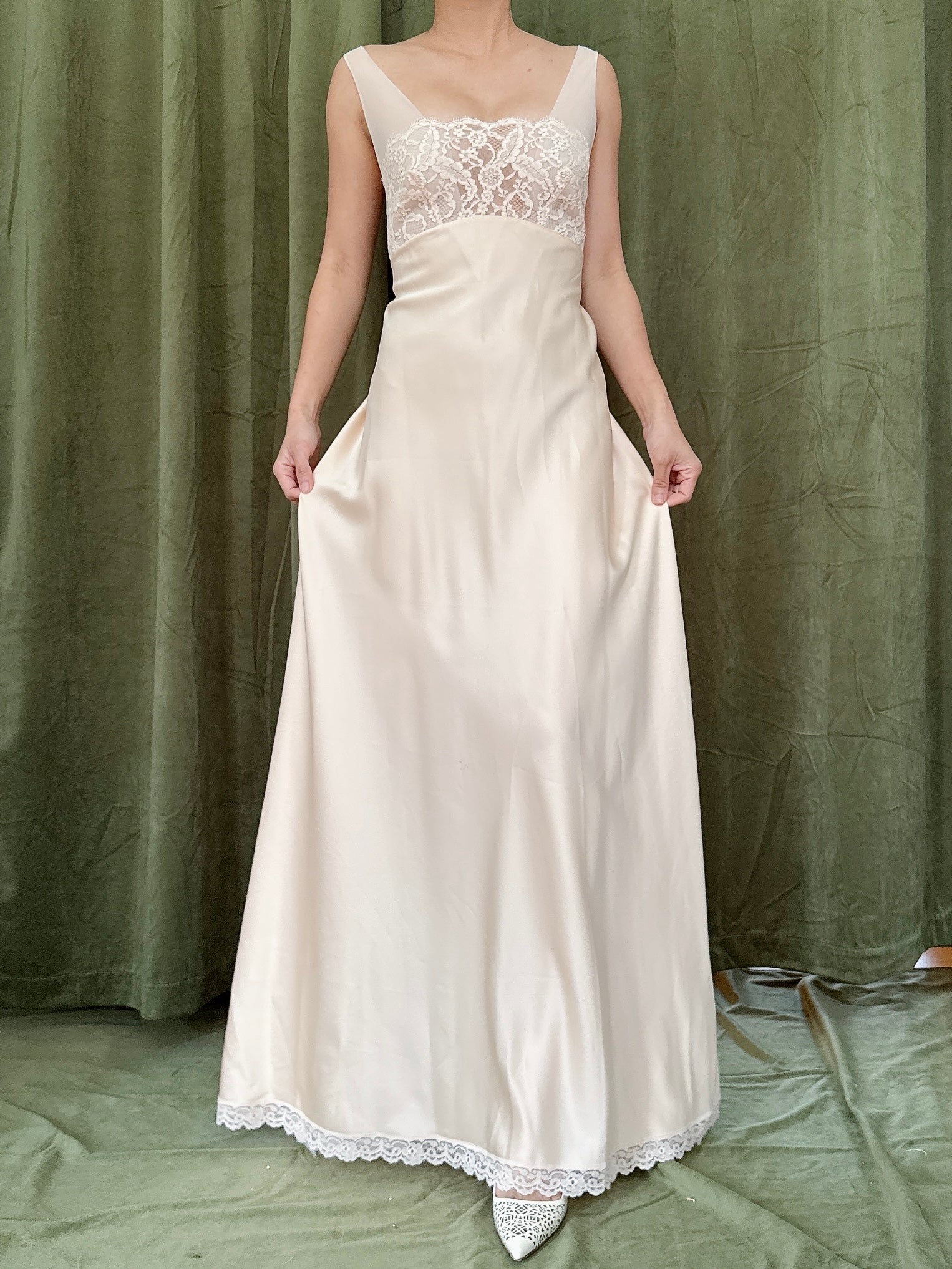 Vintage Peach 2 Piece Robe Set - S/M