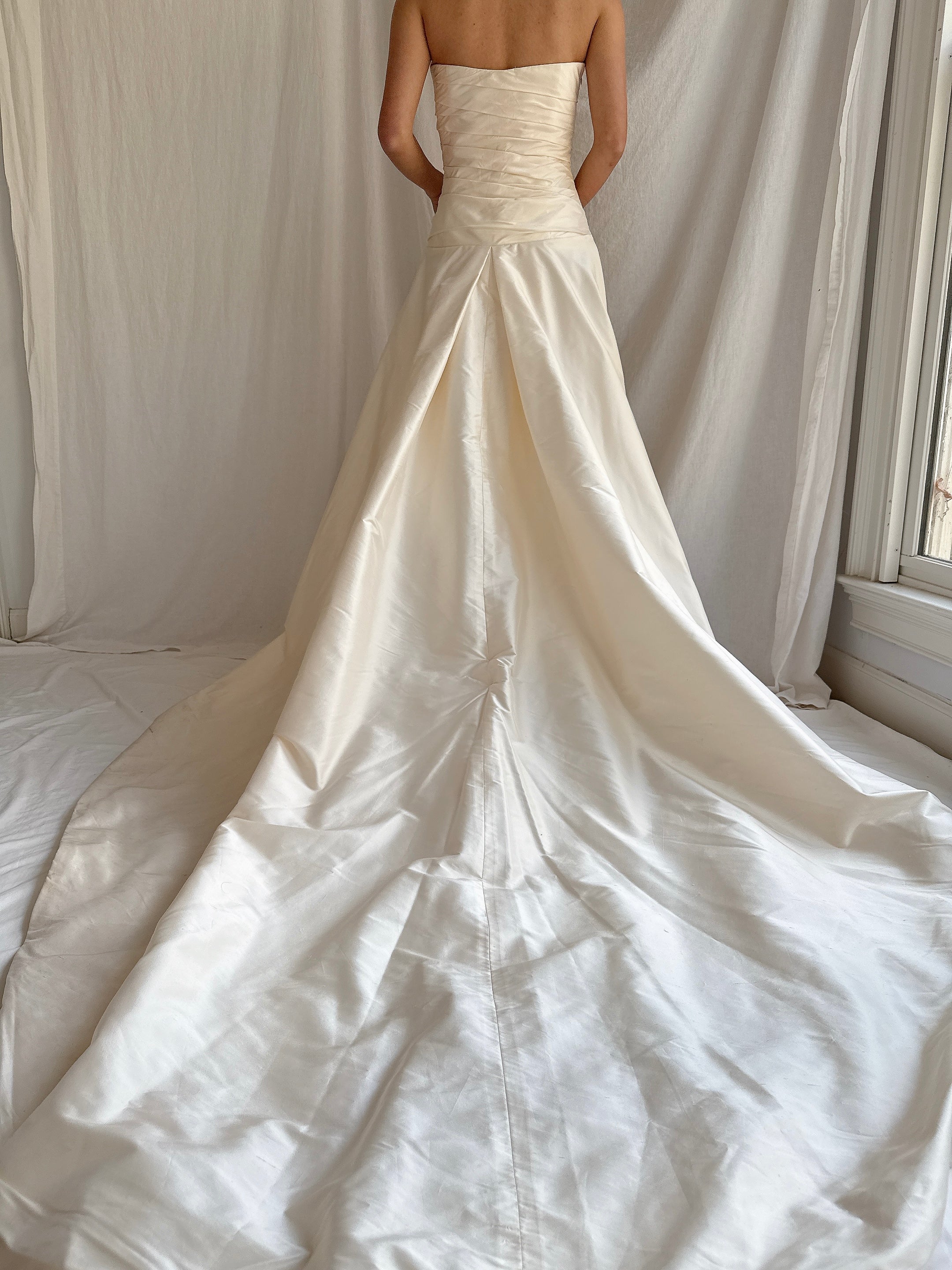 Vintage Silk Draped Gown - XS/S 2/4