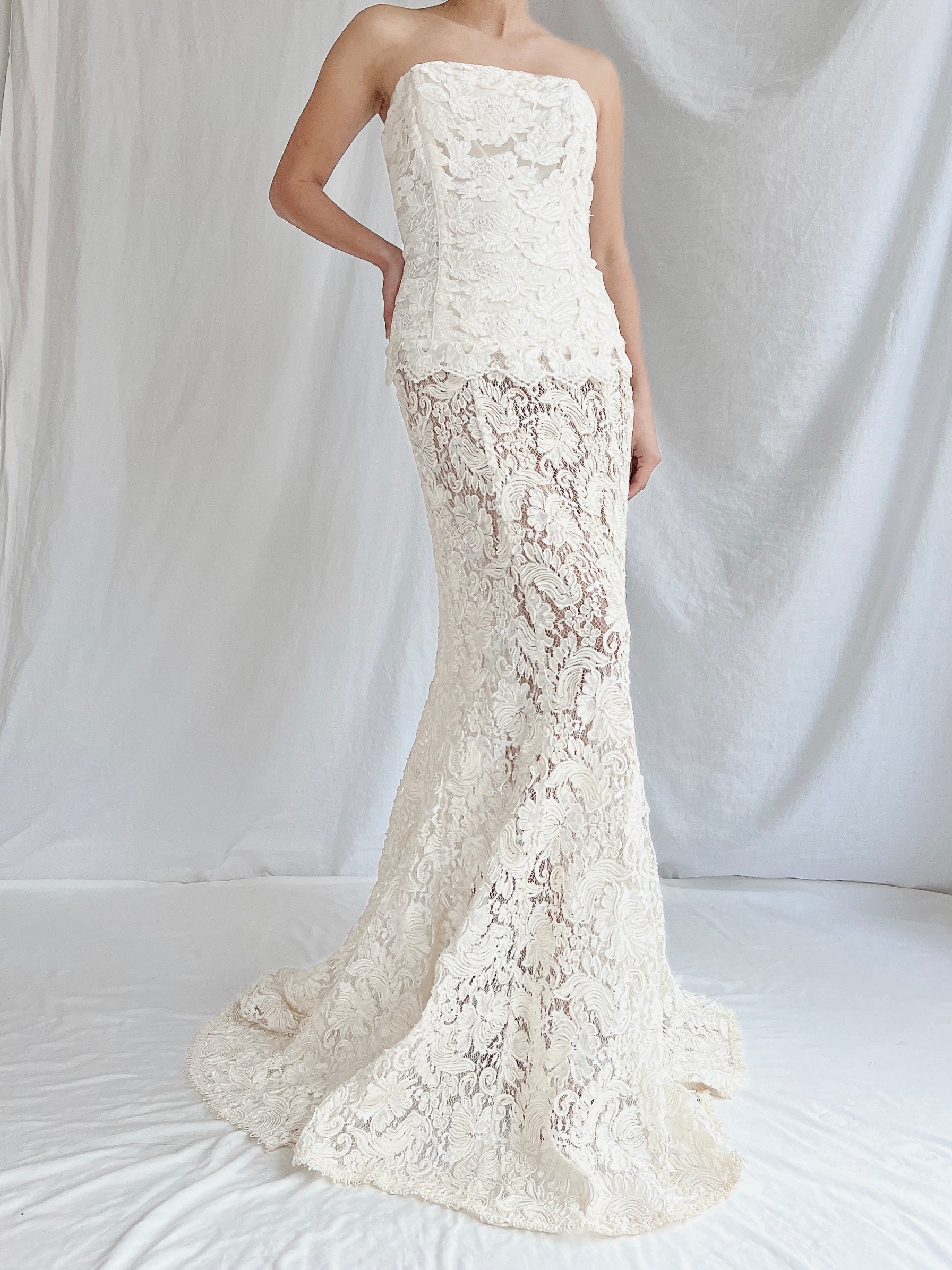 Vintage Lace Bustier & Skirt - S/3