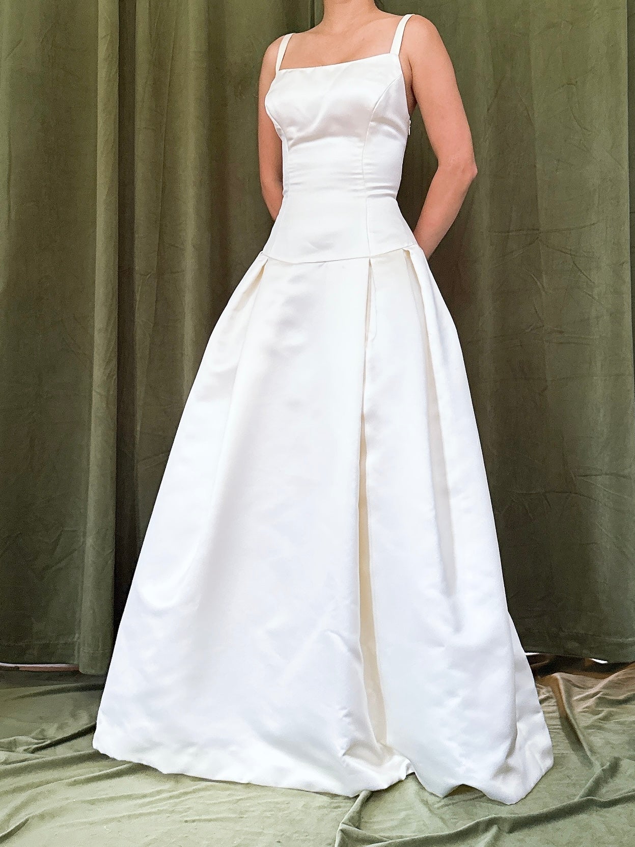 1990s Vera Wang Satin Dress - XS