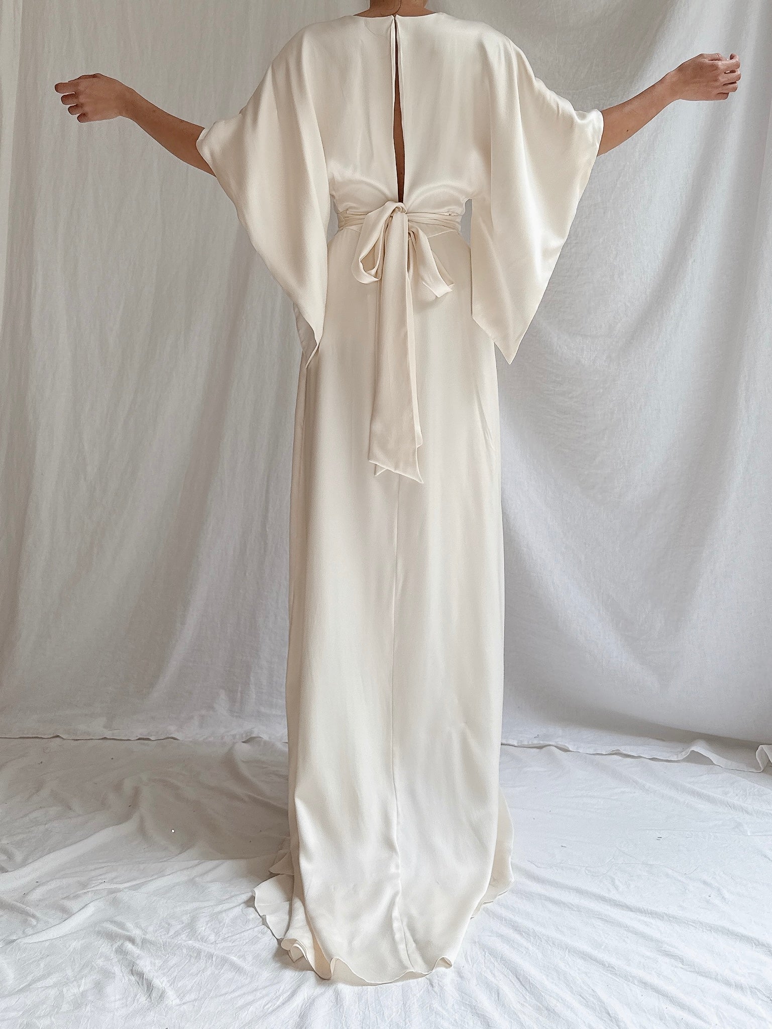 Temperley London Silk Kimono Sleeves Gown - S UK 8