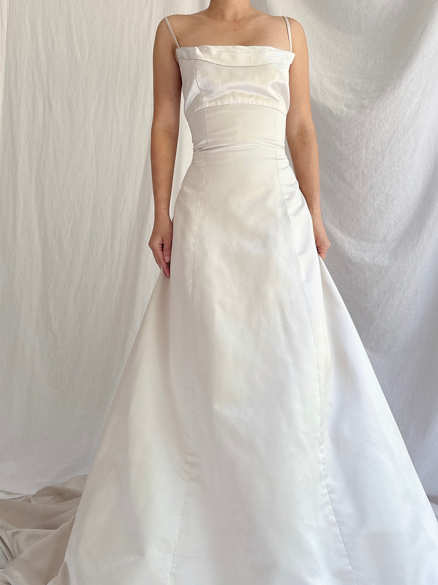 1990s Werkstatte Oyster Silk Gown - M
