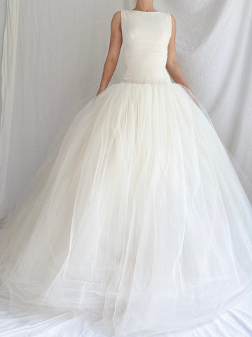 1990s Vera Wang Silk Velvet Gown - S/4/6