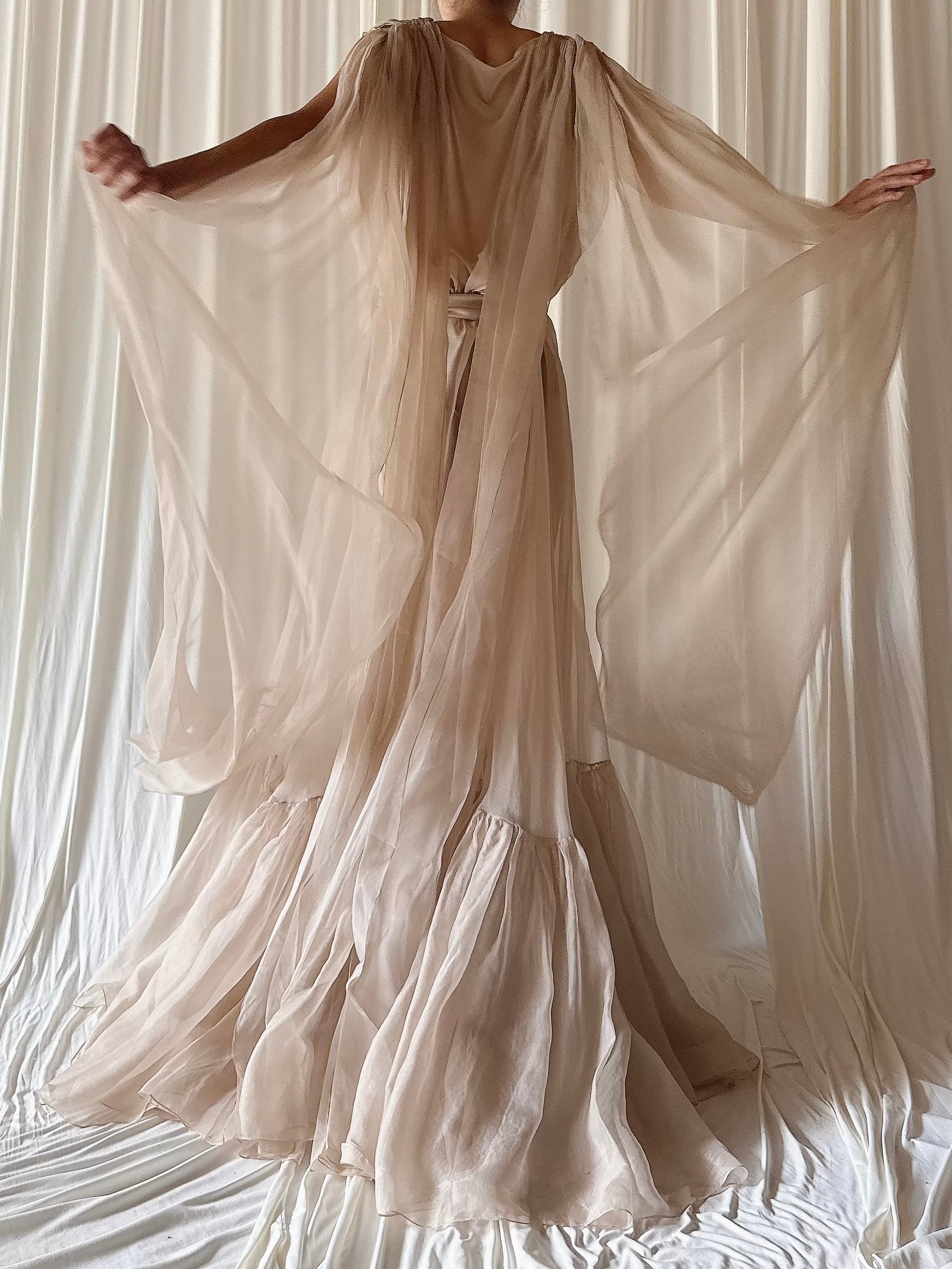 Silk Organza Sheer Gown - OSFM