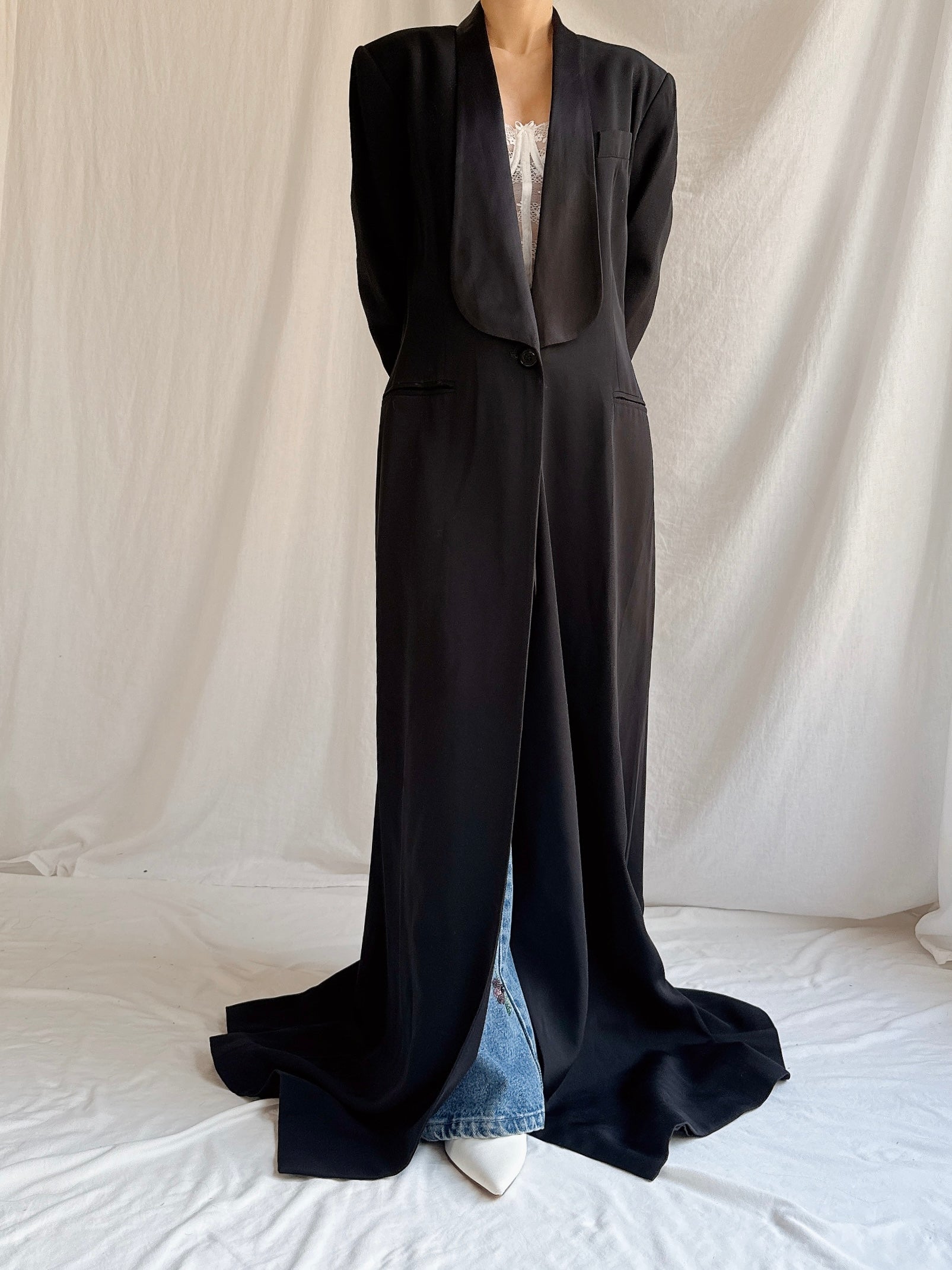 Vintage Jasper Long Tuxedo Coat - M