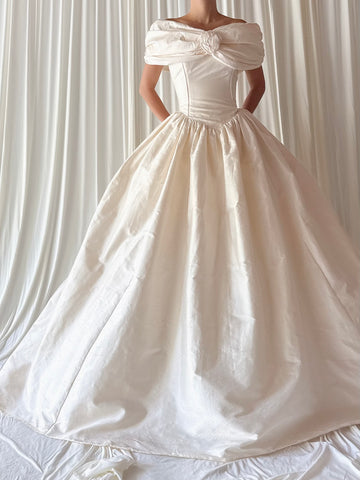 1990s Fiorella Silk Gown - M