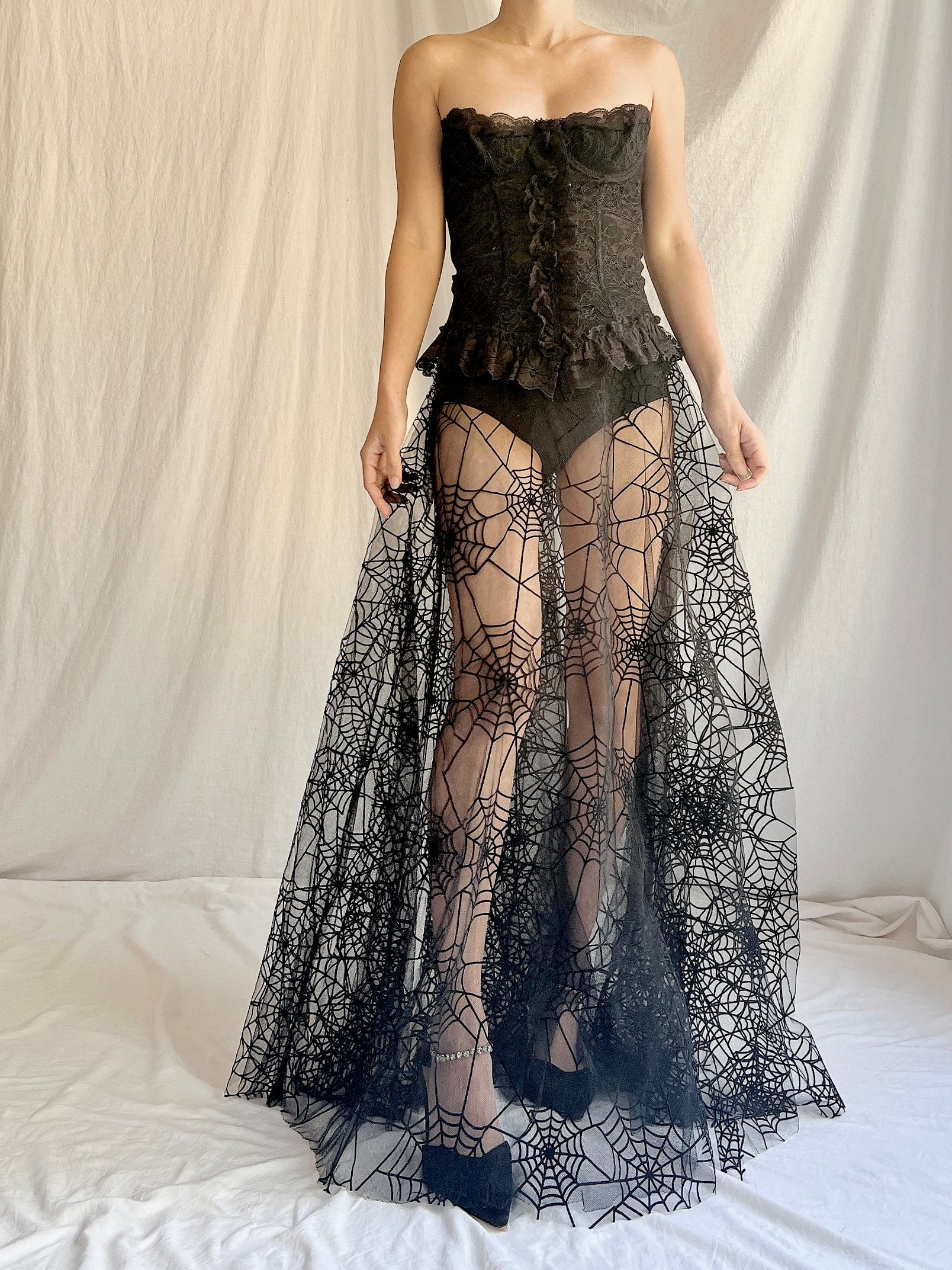 Vintage Petrovitch & Robinson Tulle Web Skirt - M/40