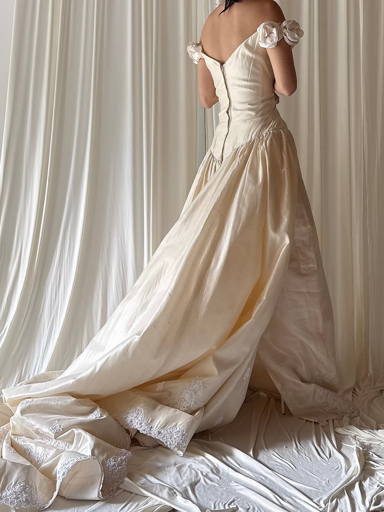 Vintage Jim Hjelm Rosette Dress - S