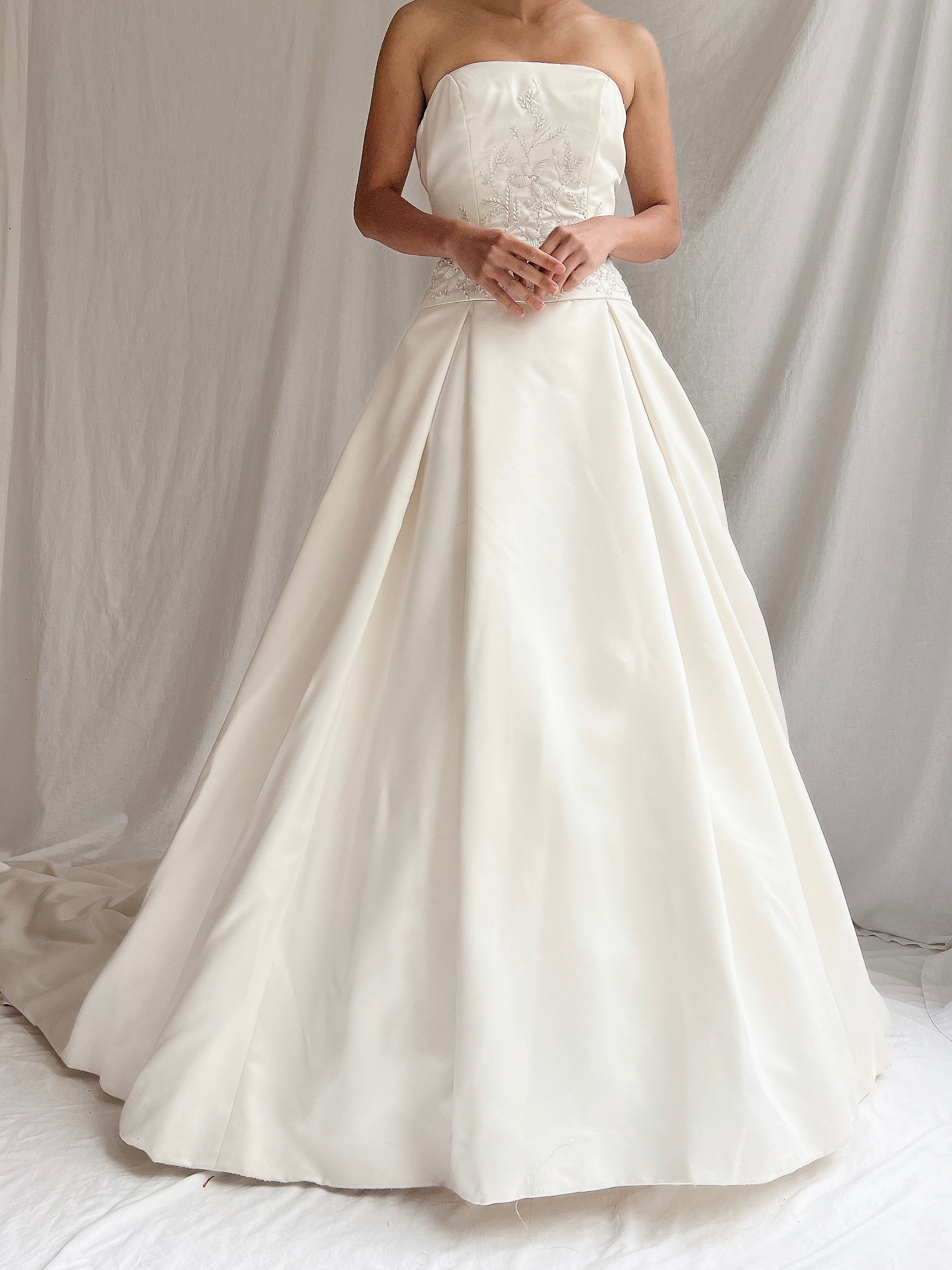 Vintage St. Pucci Satin Dropped Waist Gown - S/4/6