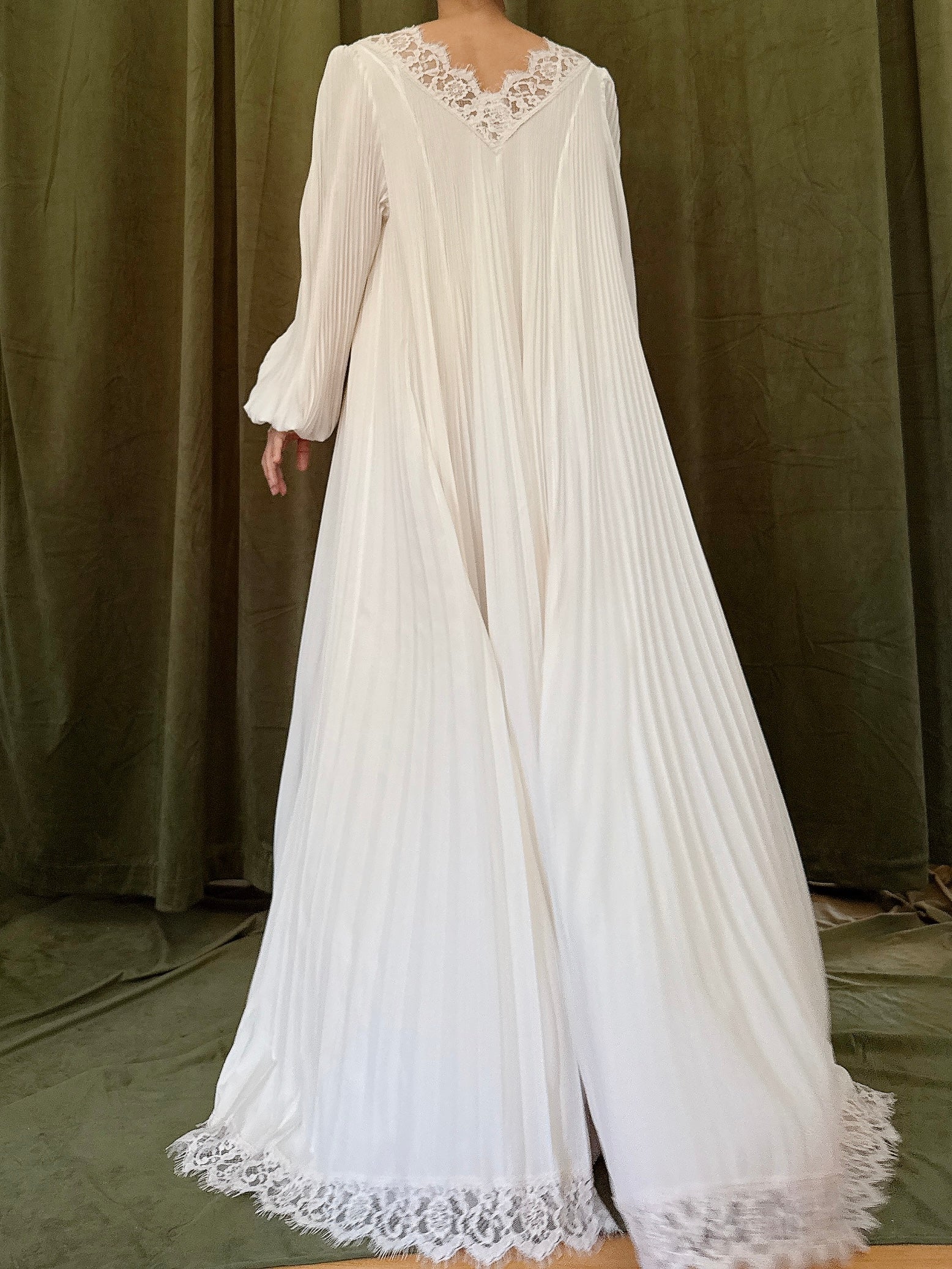 Vintage Claire Sandra Pleated Duster - OSFM