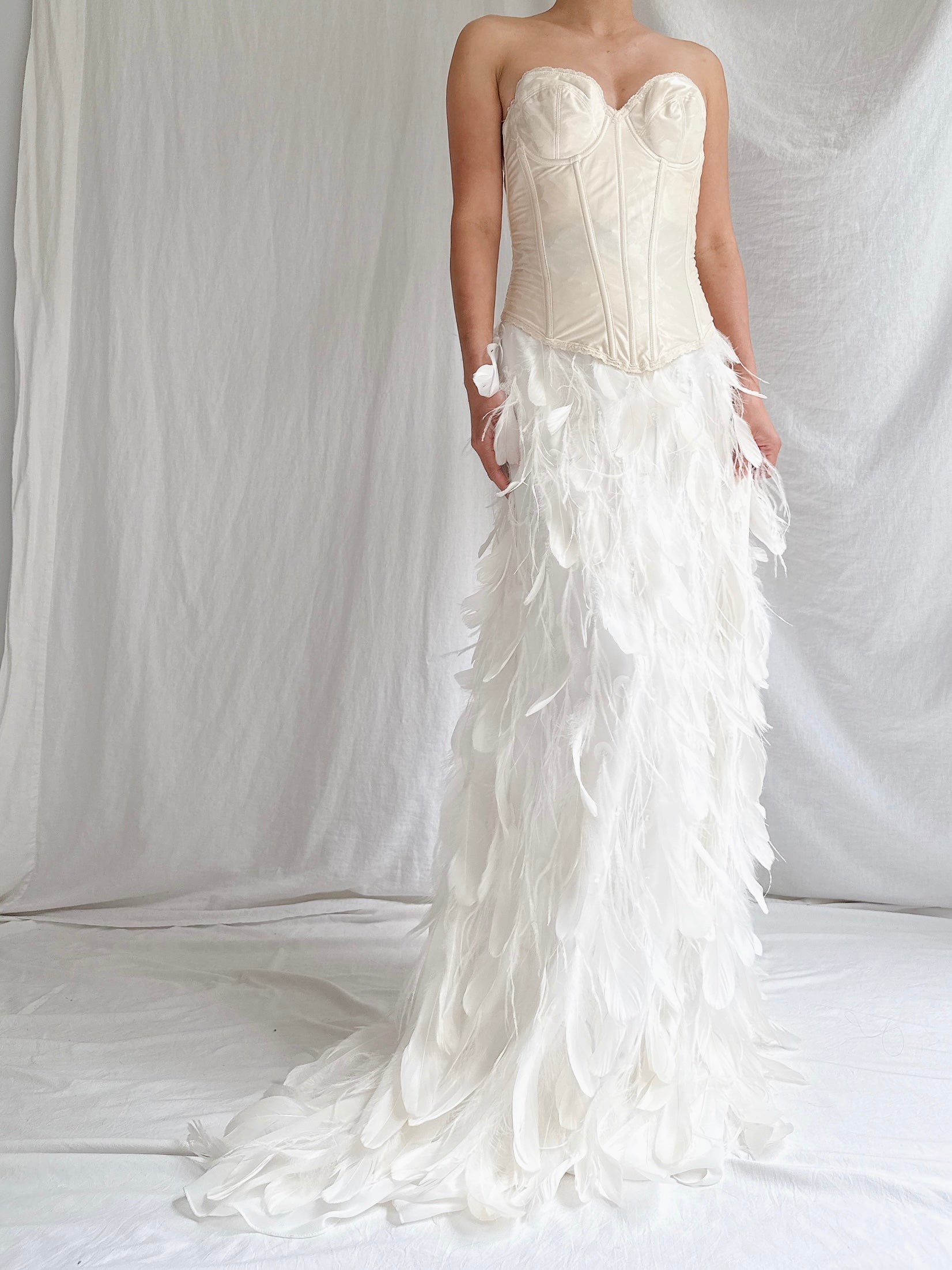 Vintage Feather Skirt - S