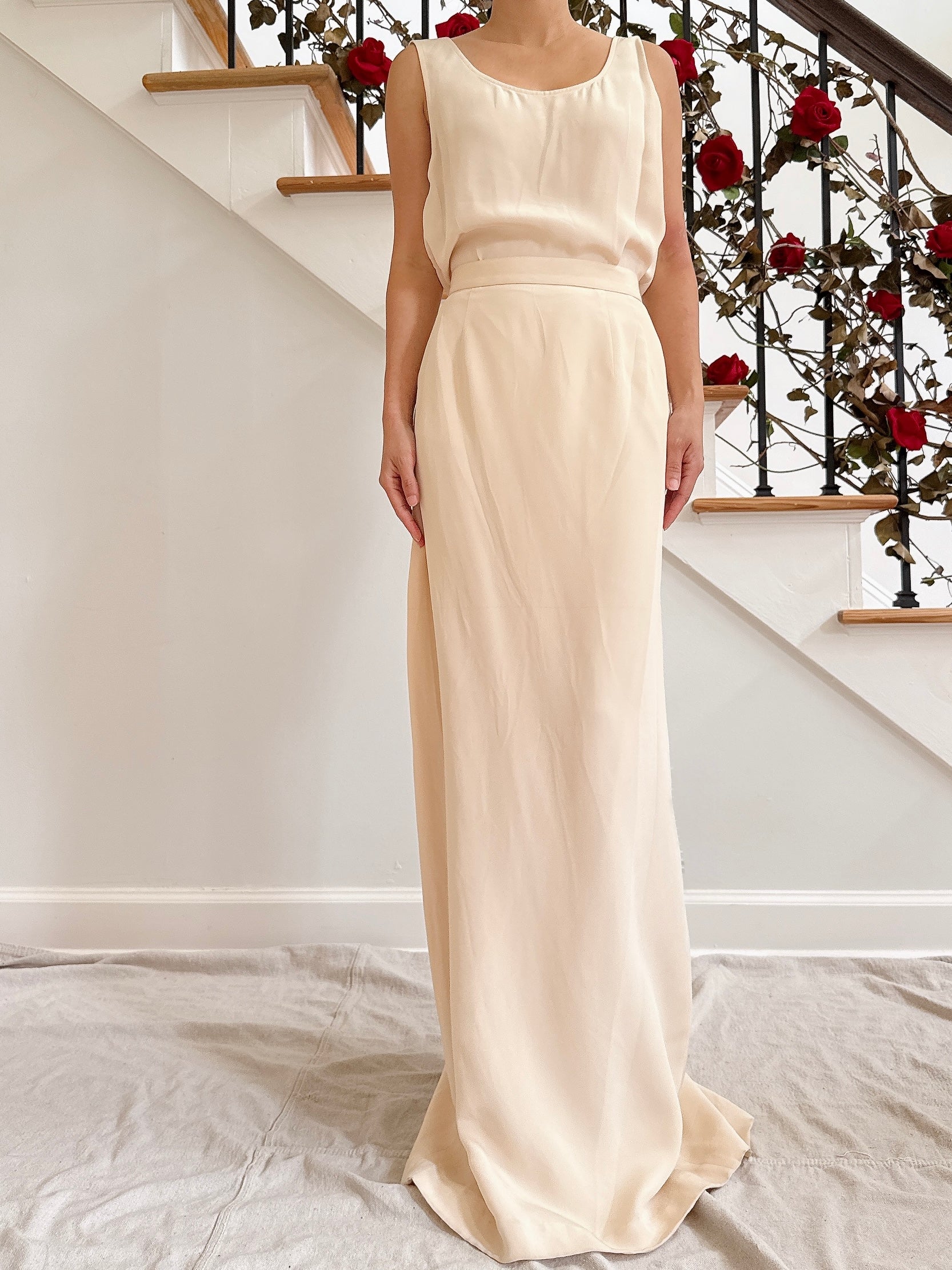 Vintage Magali Silk 3-Piece Set - Size US 8