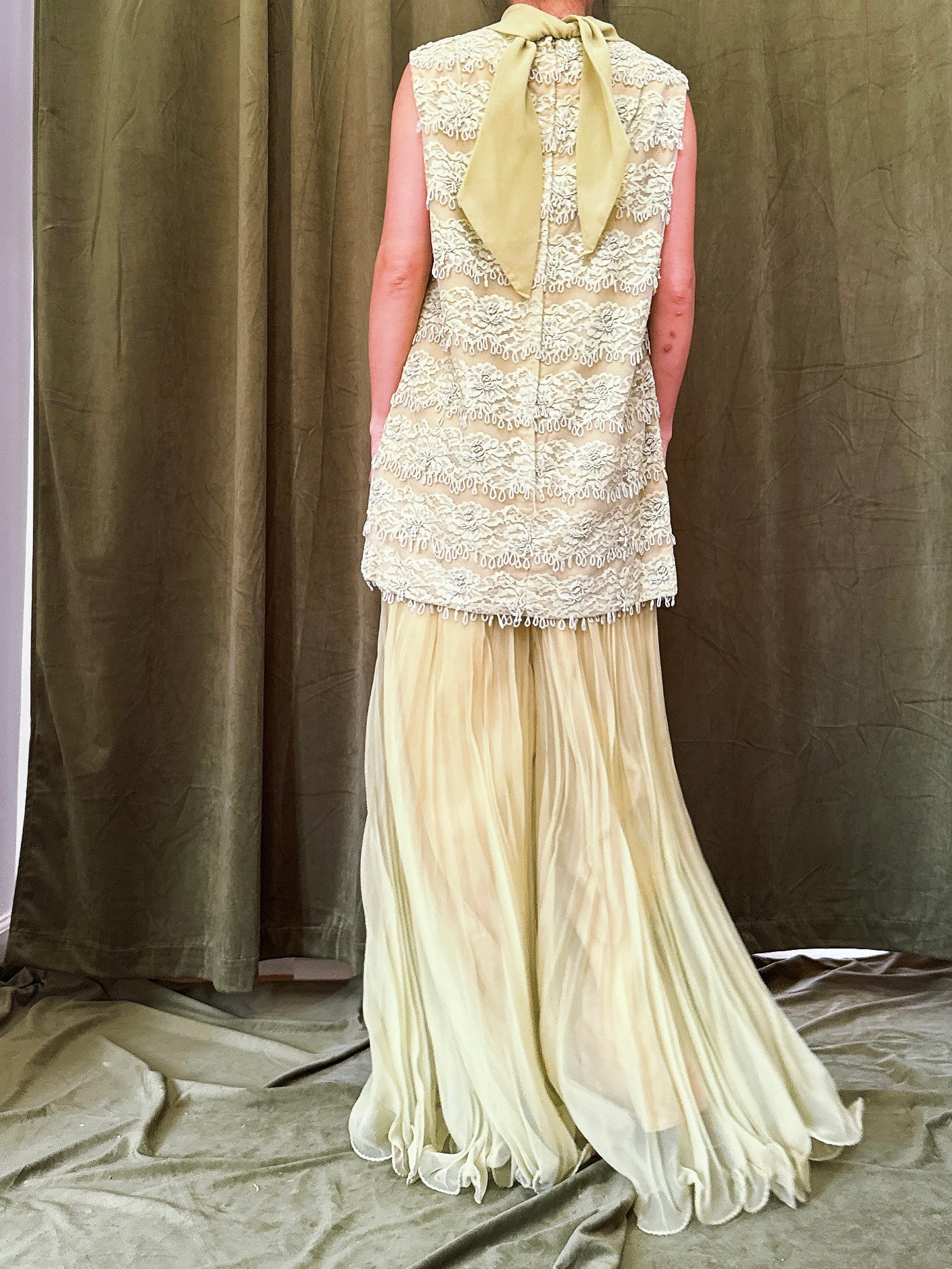 1960s Jack Brian Chiffon 2 Piece Set - M