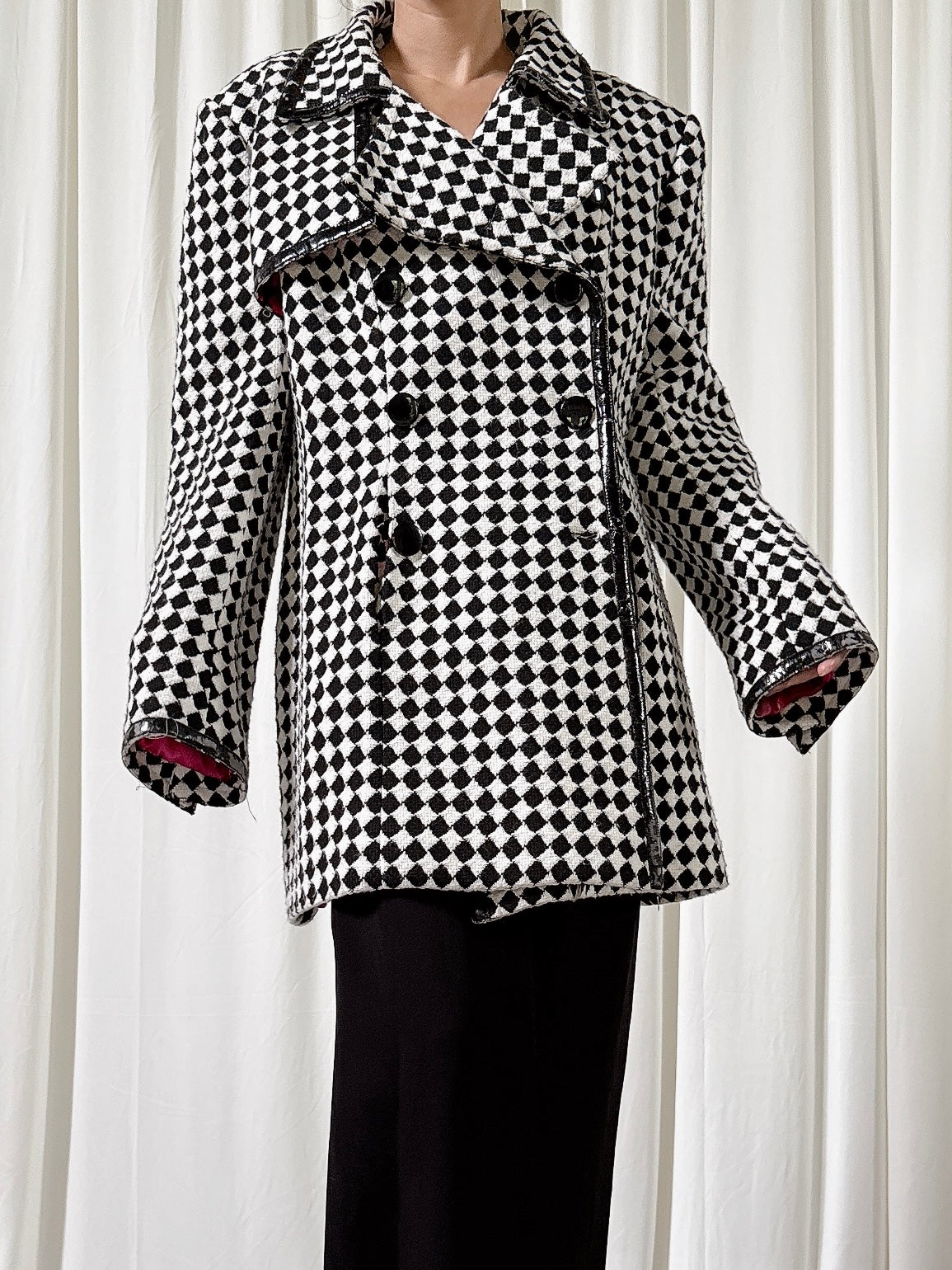 Vintage Solva Checkered Jacket - Size 44