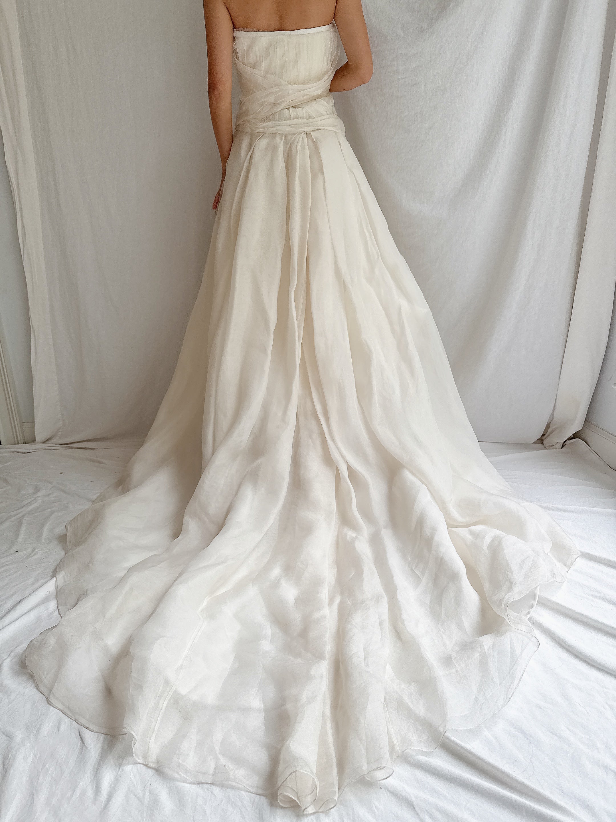 Vintage Vera Wang Silk Organza Gown - S/6