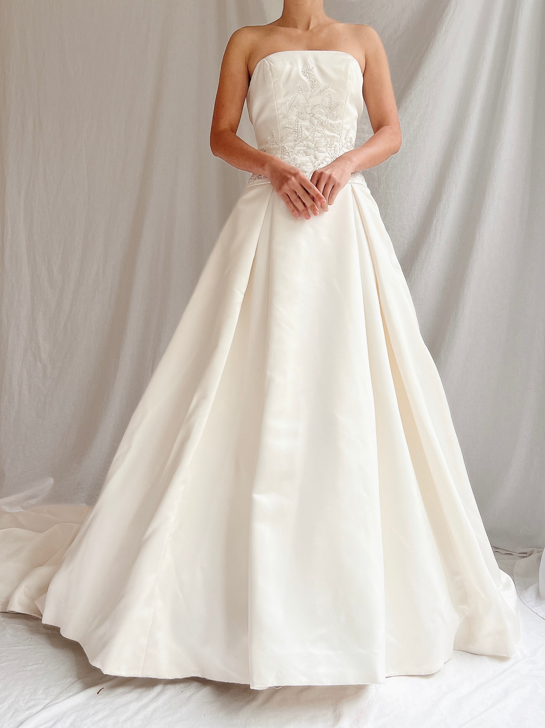 Vintage St. Pucci Satin Dropped Waist Gown - S/4/6