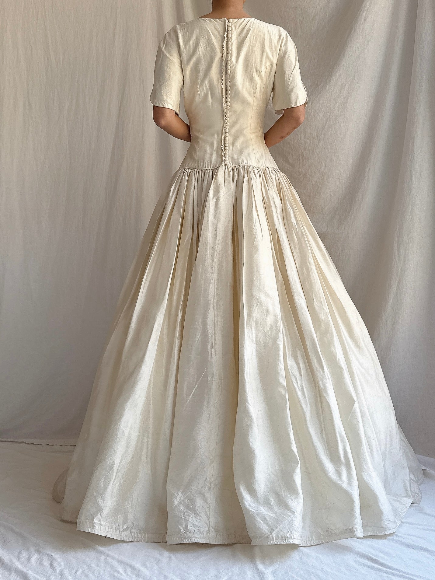 Vintage Lazaro Silk Gown -  S/4/6