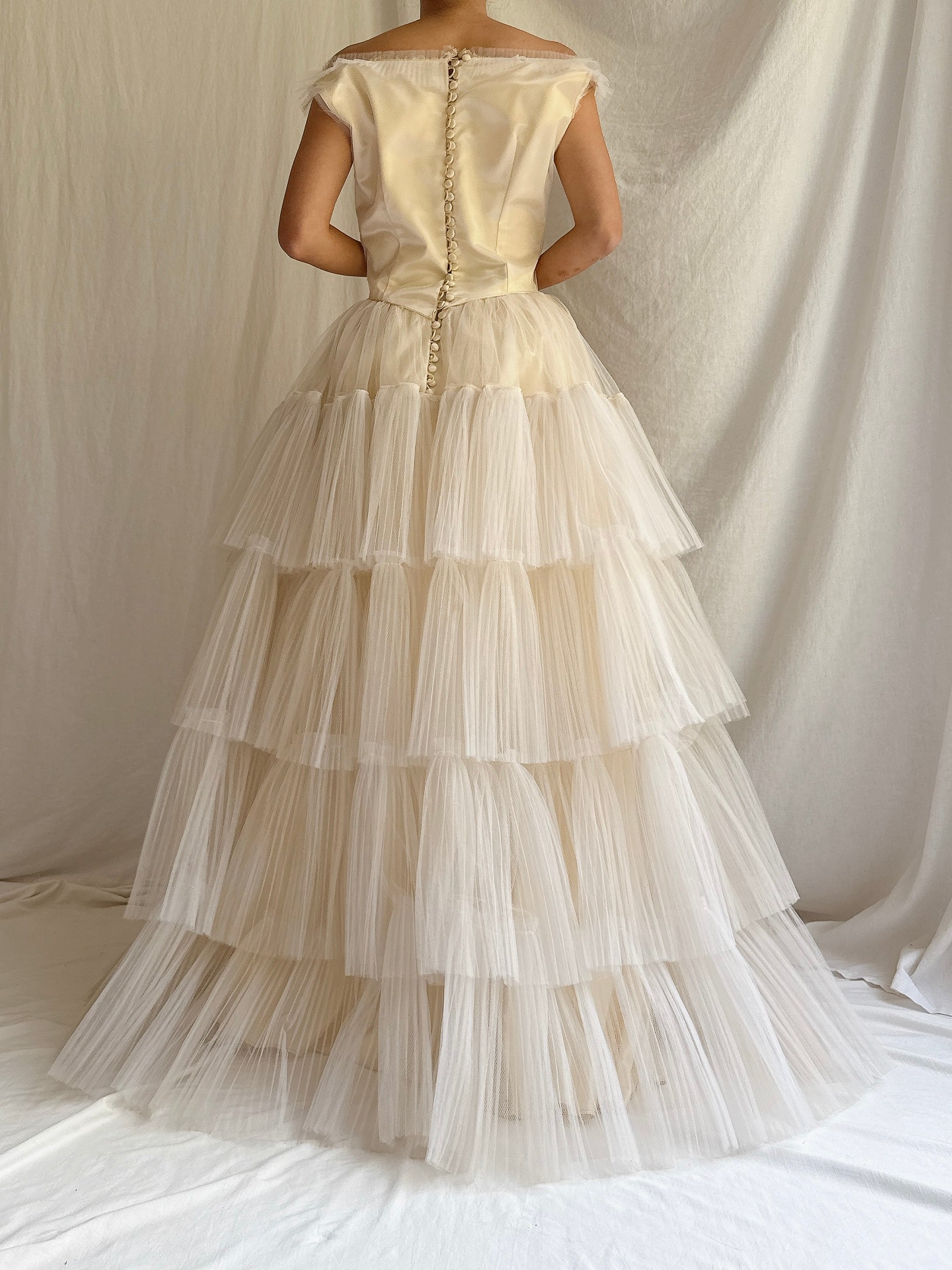 1950s Layered Tulle Dress - S