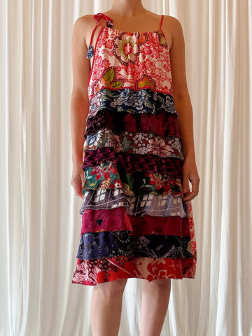 Vintage Antoine Velvet Tired Dress - M