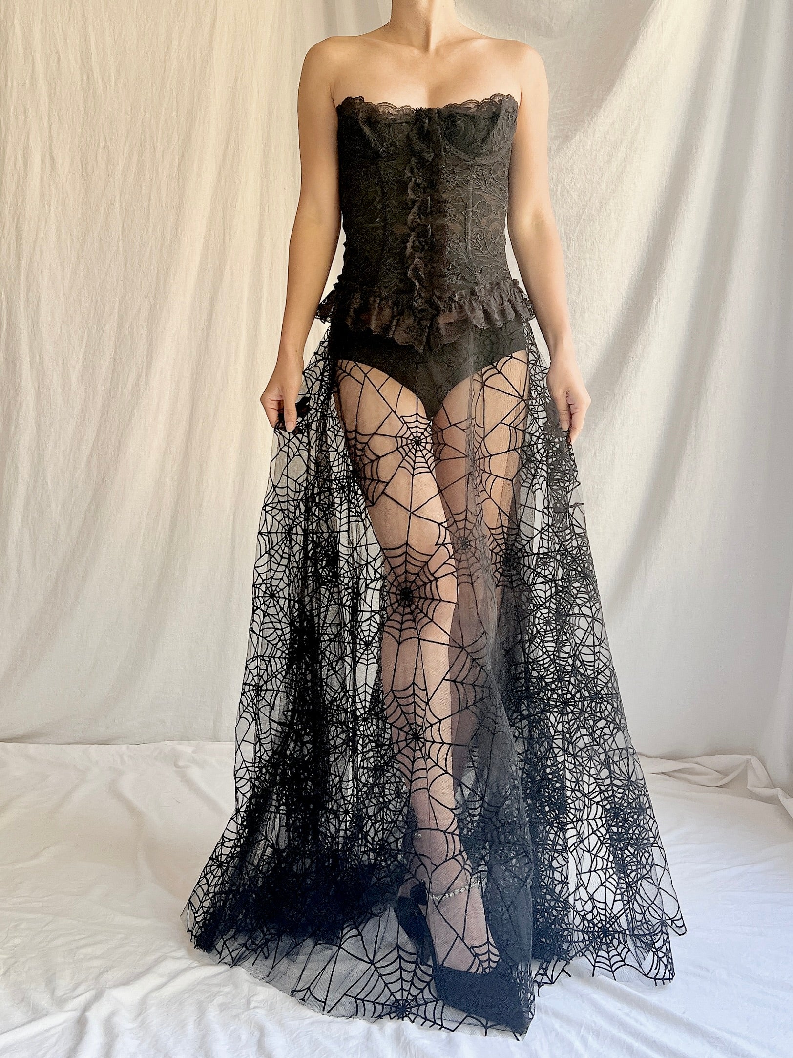Vintage Petrovitch & Robinson Tulle Web Skirt - M/40