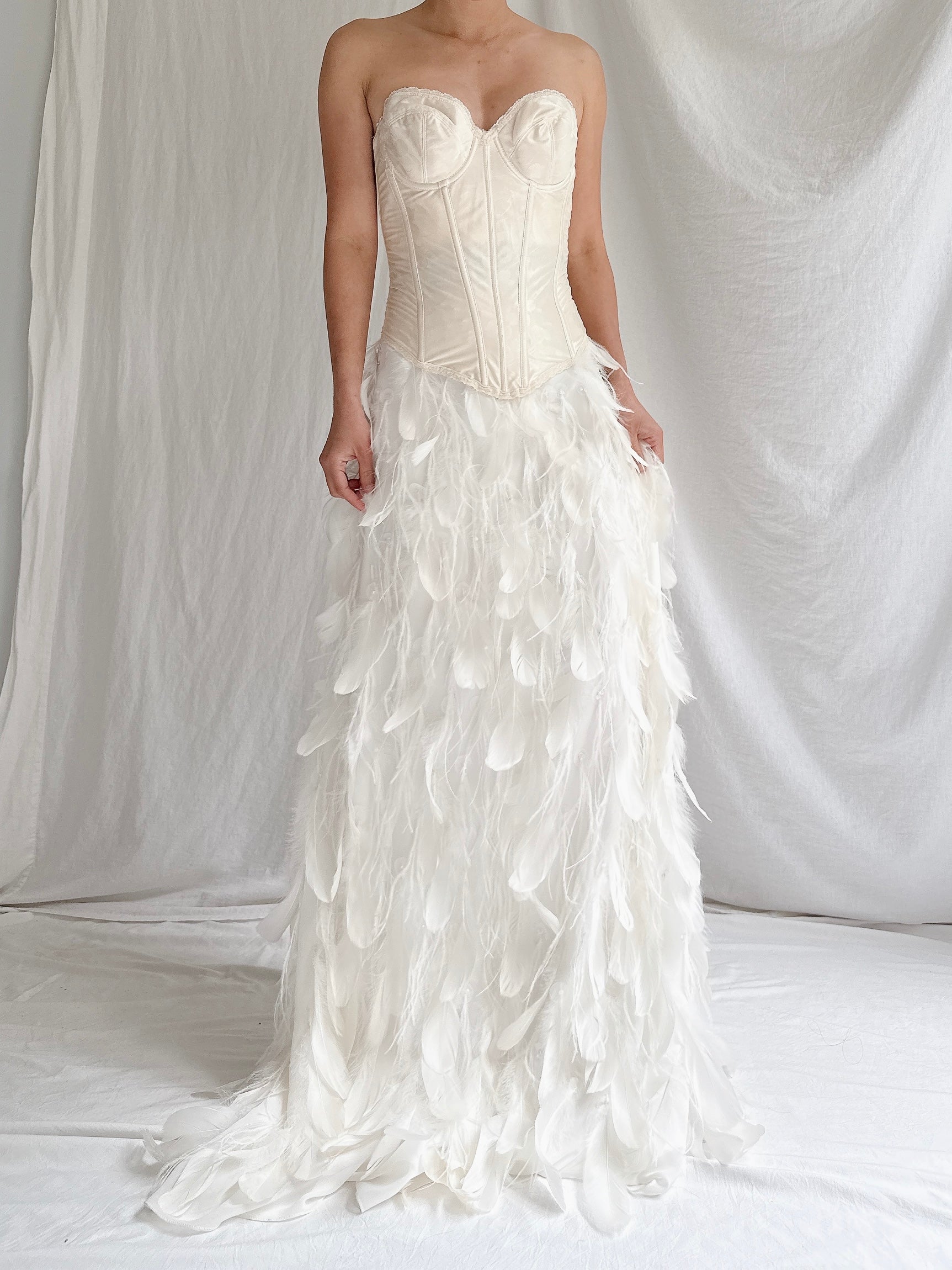 Vintage Feather Skirt - S
