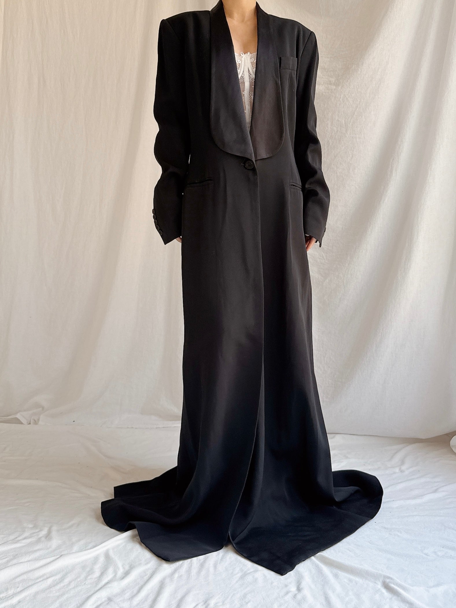 Vintage Jasper Long Tuxedo Coat - M