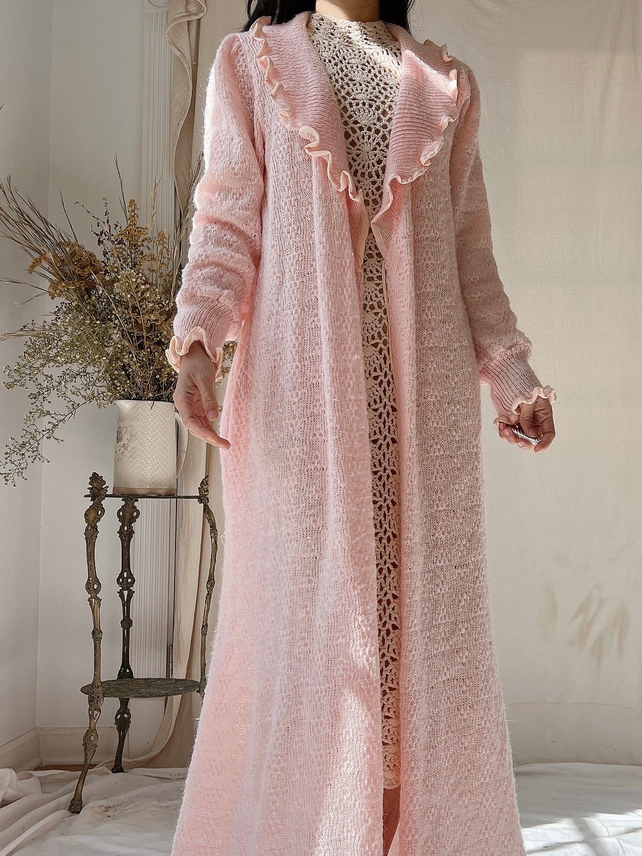 Vintage Christian Dior Mohair Knit Duster - M