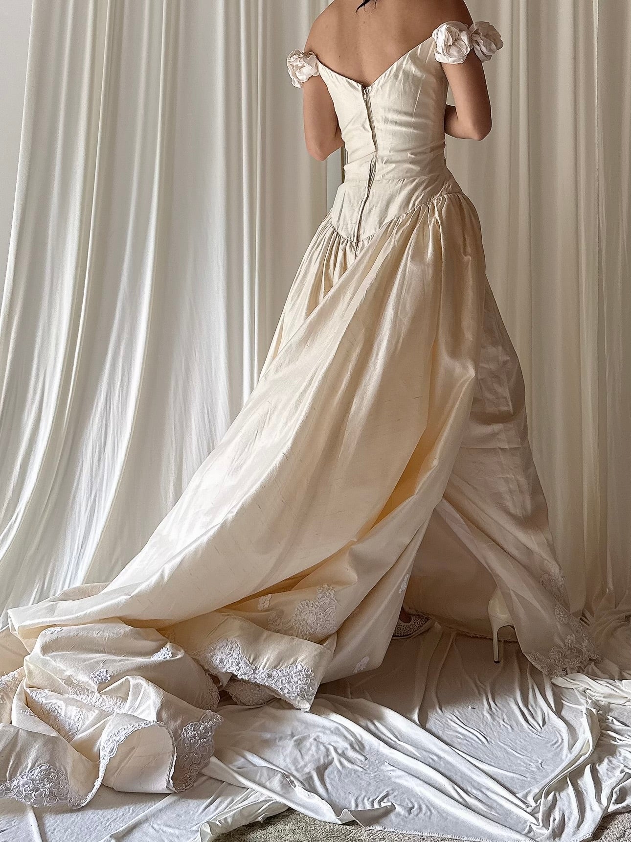 Vintage Jim Hjelm Rosette Dress - S