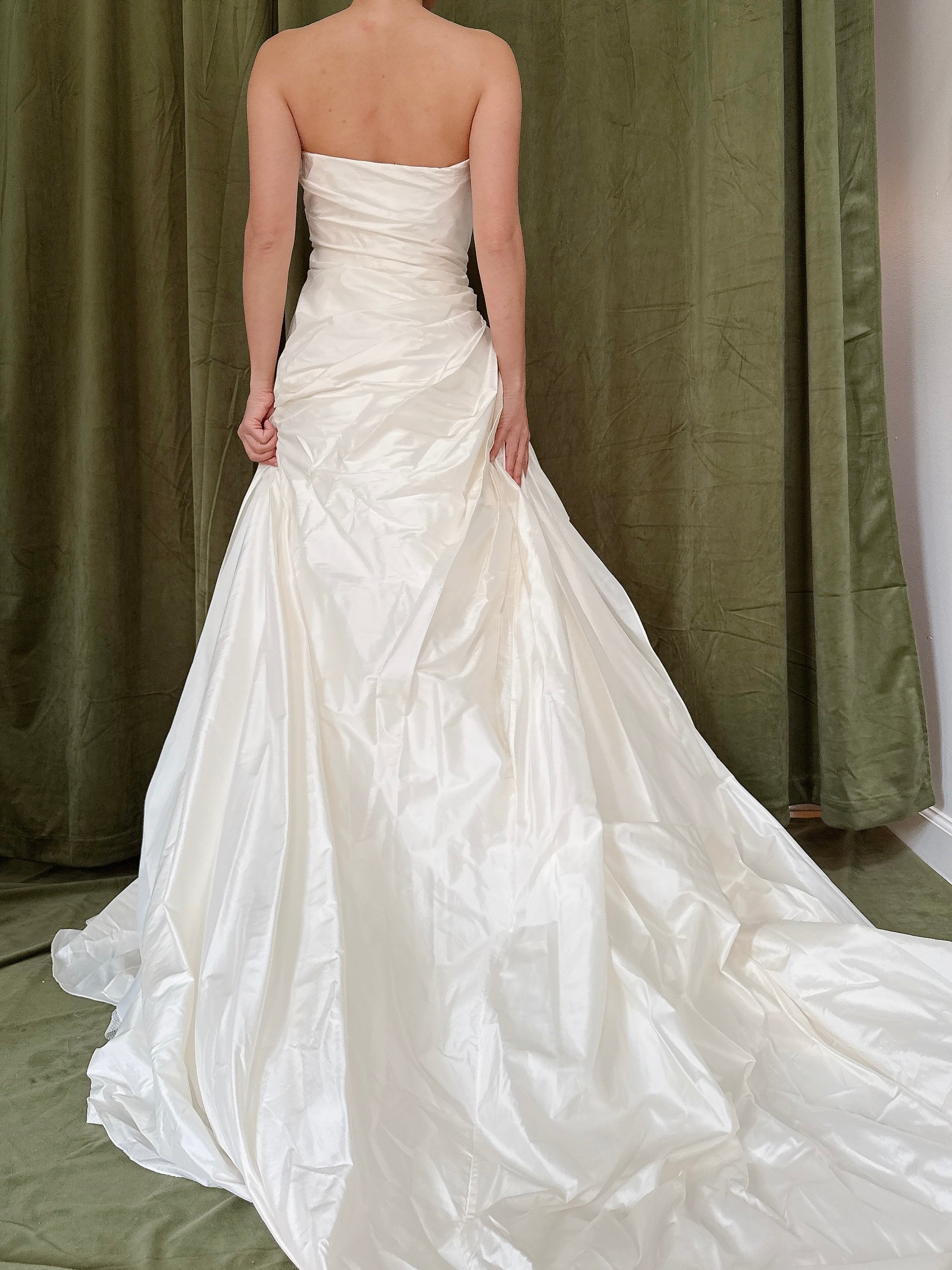 Vintage Justina Atelier Strapless Silk Dress - M/8