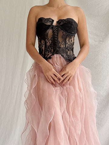 Vintage VS Lace Bustier - M 36B