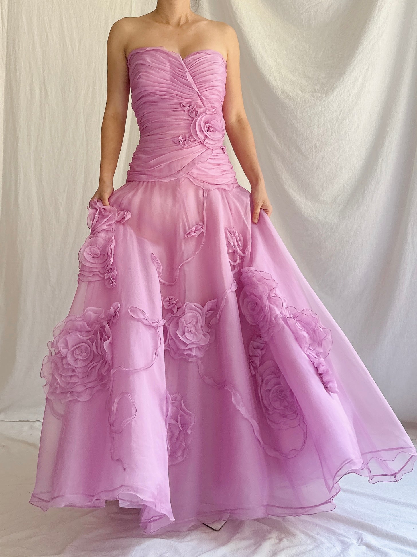 1990s Bellville Sassoon Silk Organza Dress - M/UK 12/14