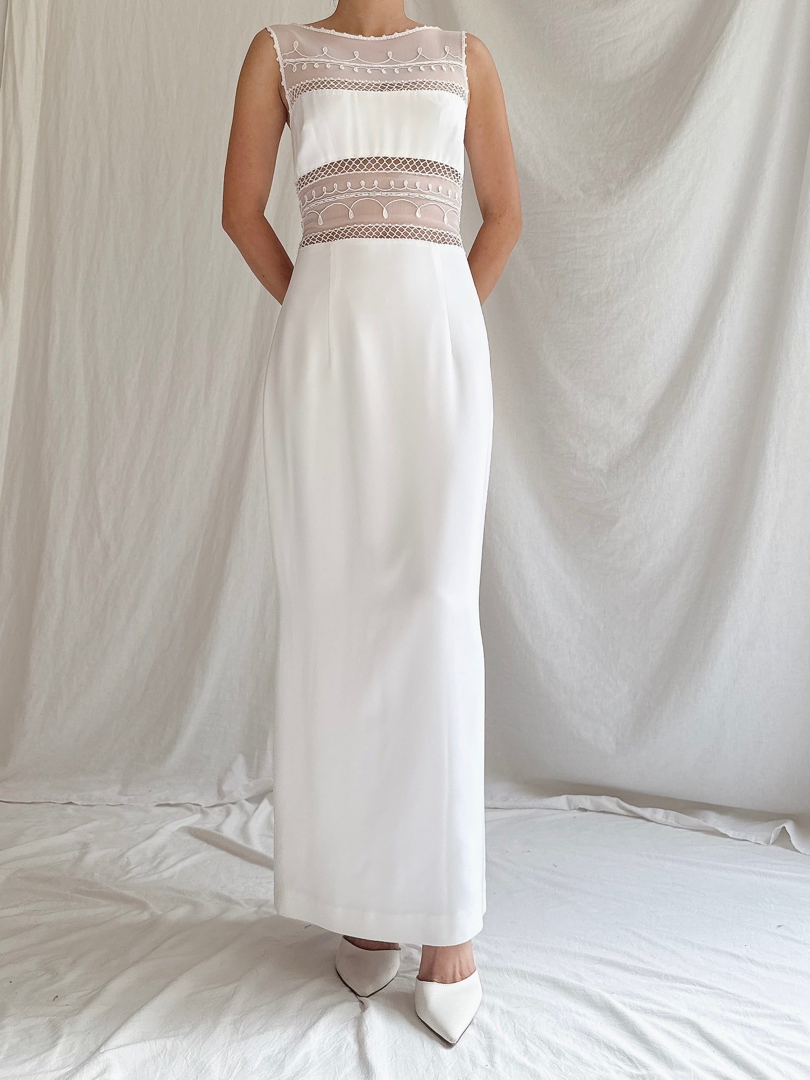 1990s Illusion Gown - XS/S