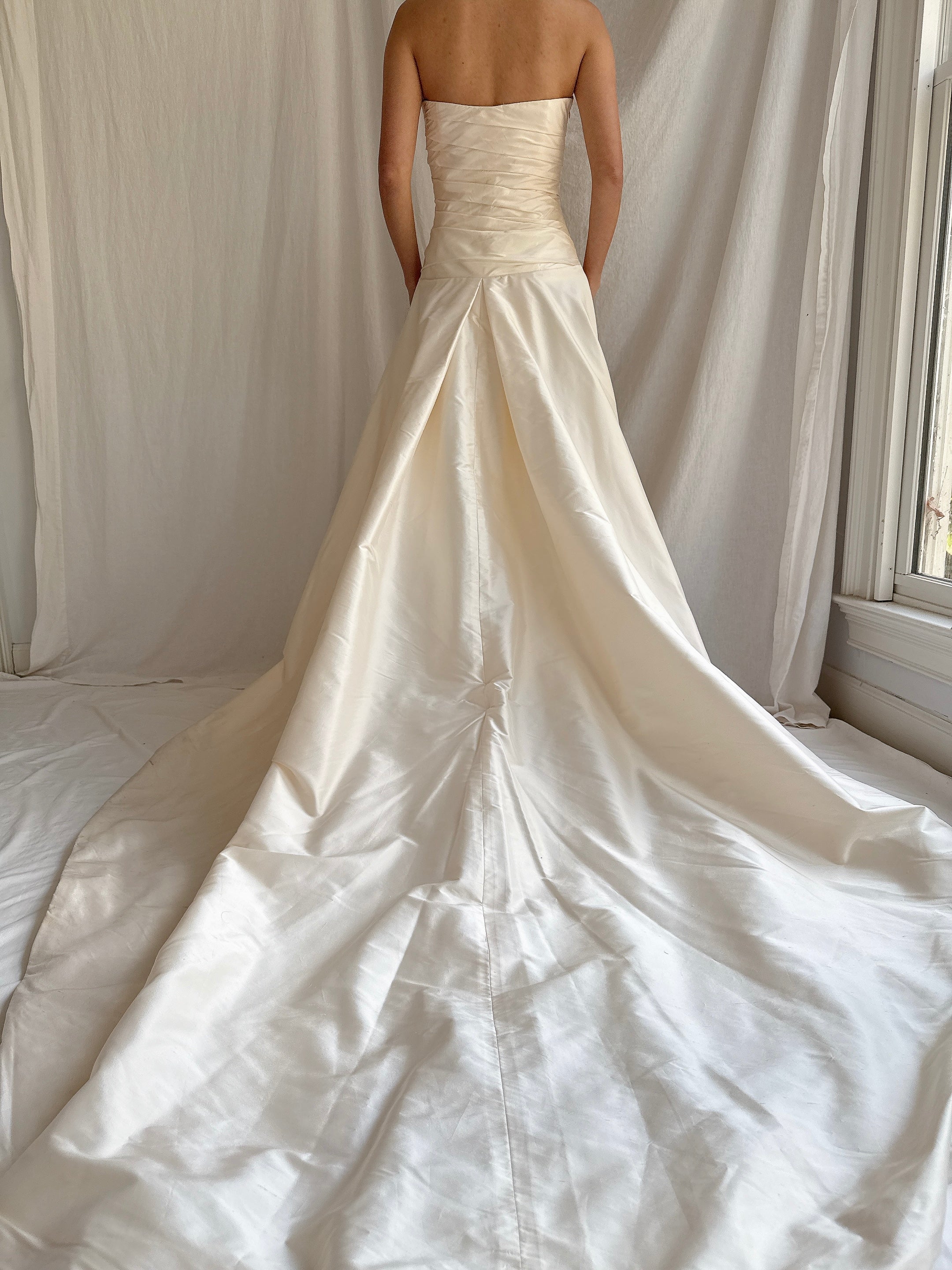 Vintage Silk Draped Gown - XS/S 2/4