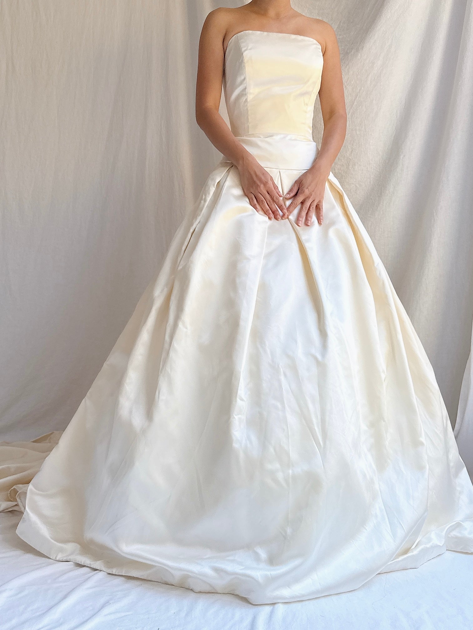 Vintage Silk Dropped Waist Gown - S