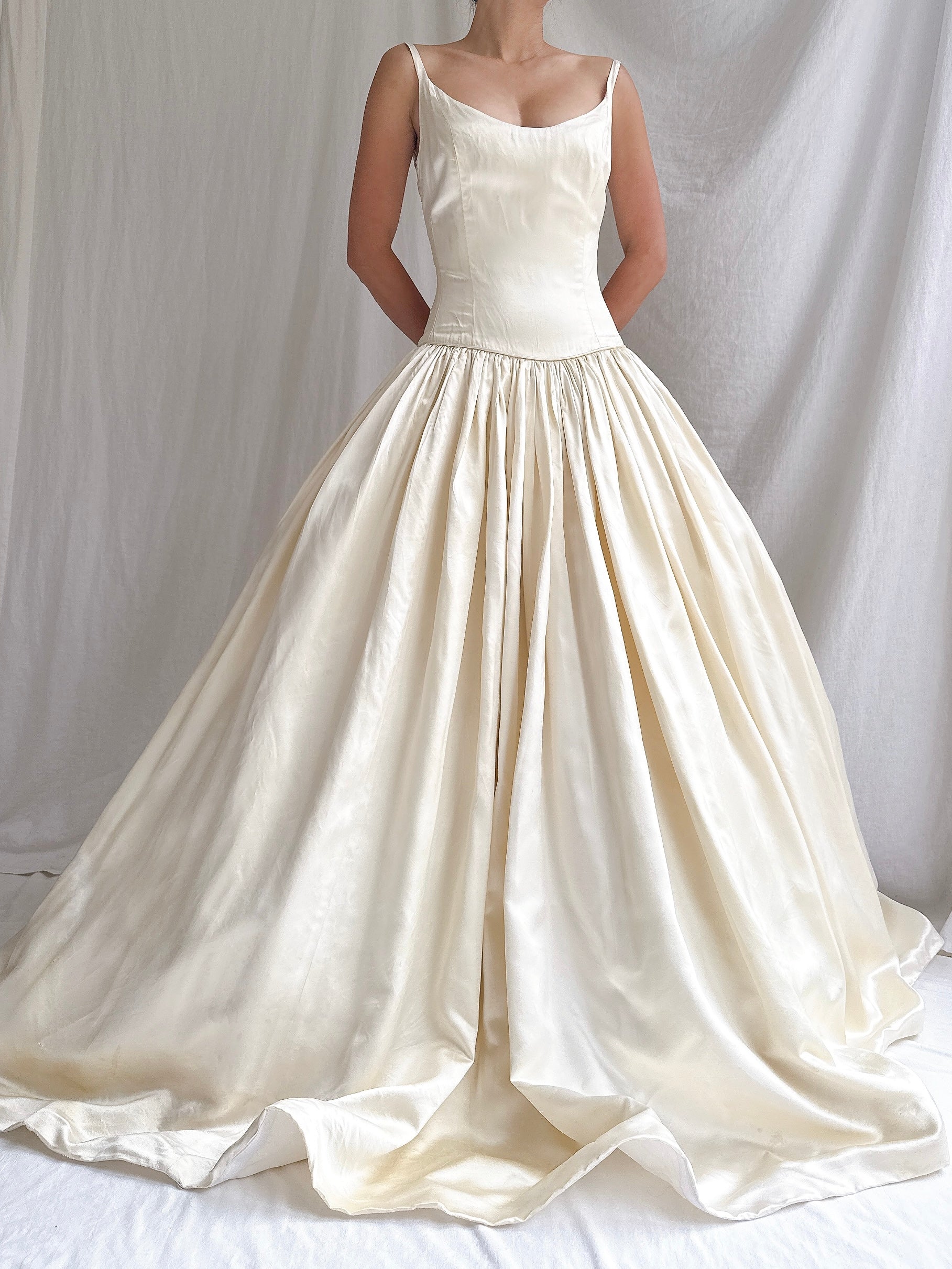 Vintage Lazaro Silk Gown - XS/2/4