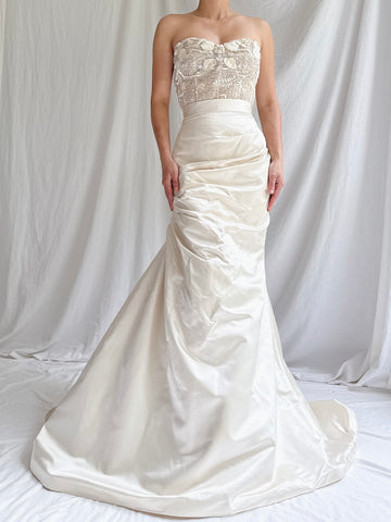 Monique Llhuilier Silk 2-Piece Set - XS/S