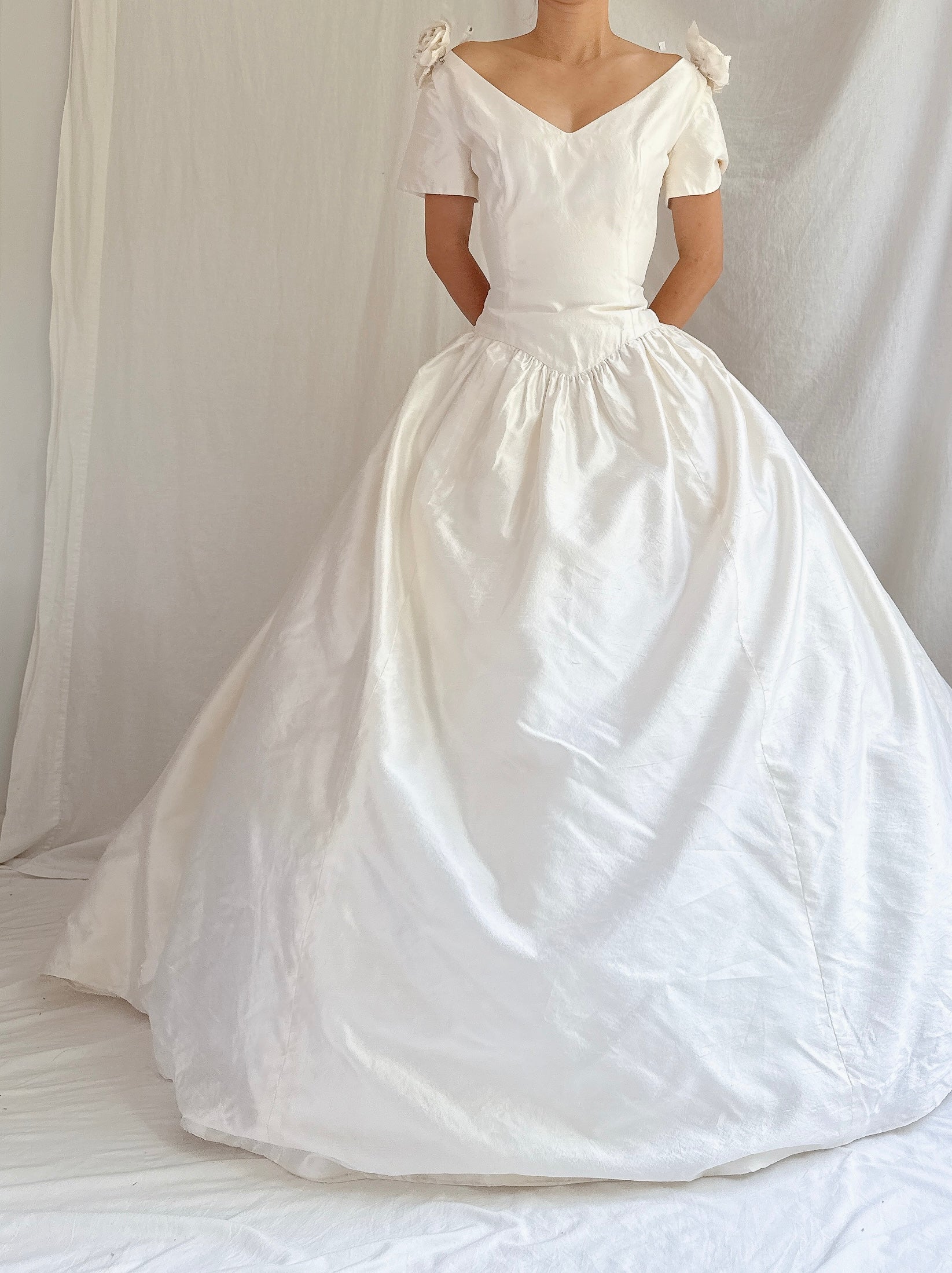 Vintage Lazaro Silk Gown - S