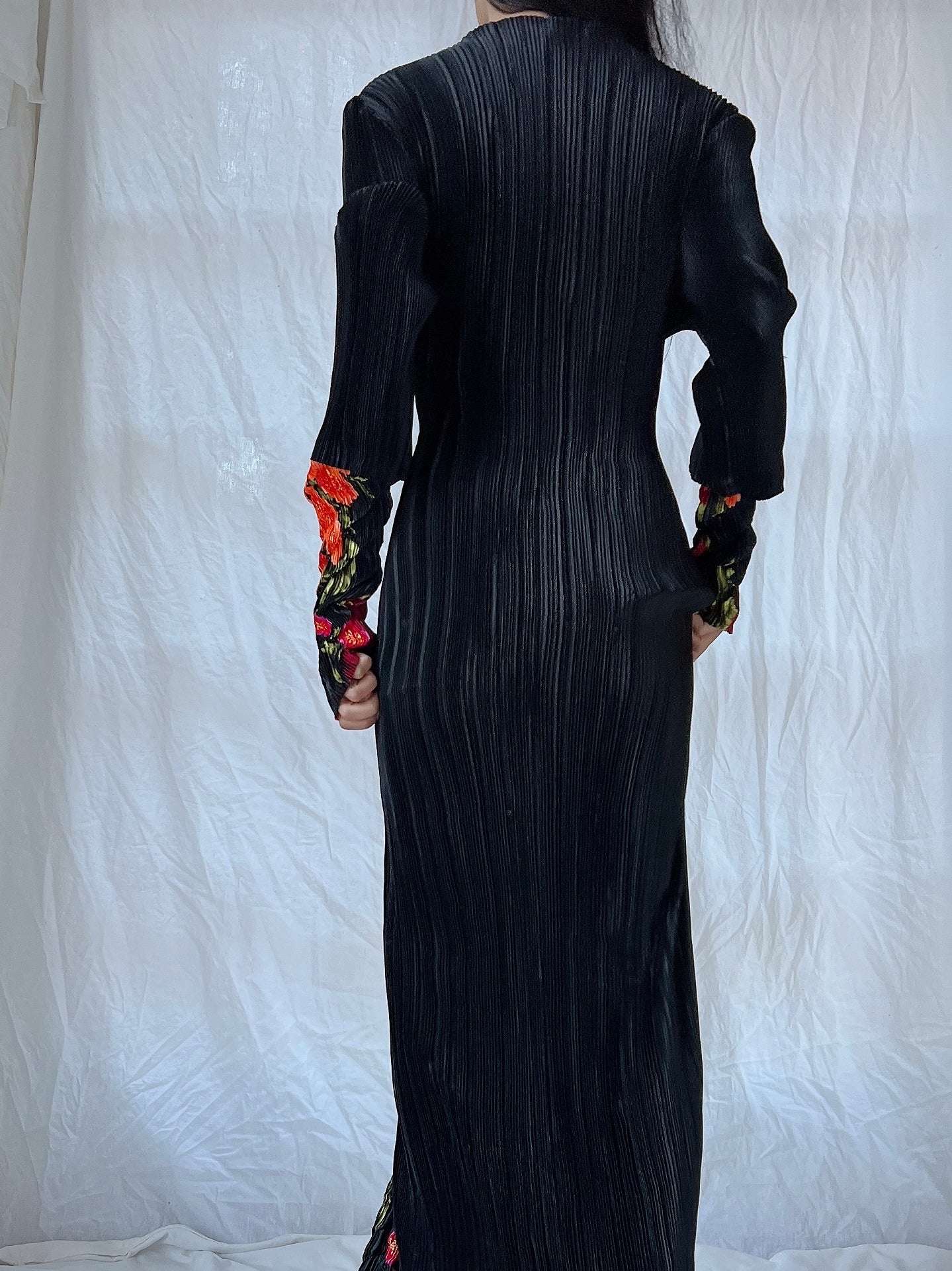 Vintage Mashiah Pleated Gown - M/L