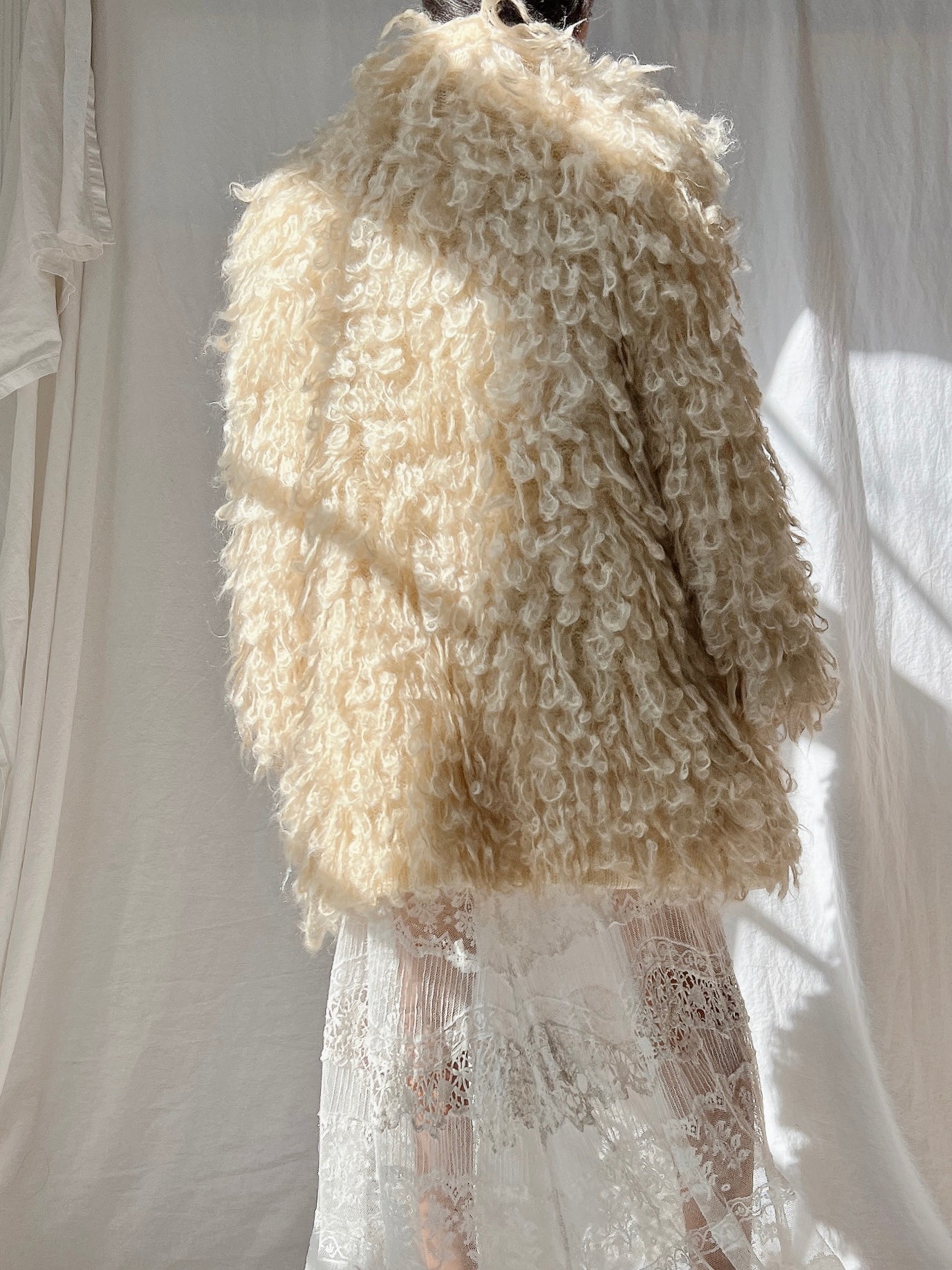 Vintage Krizia Looped Mohair/Acrylic Duster - M