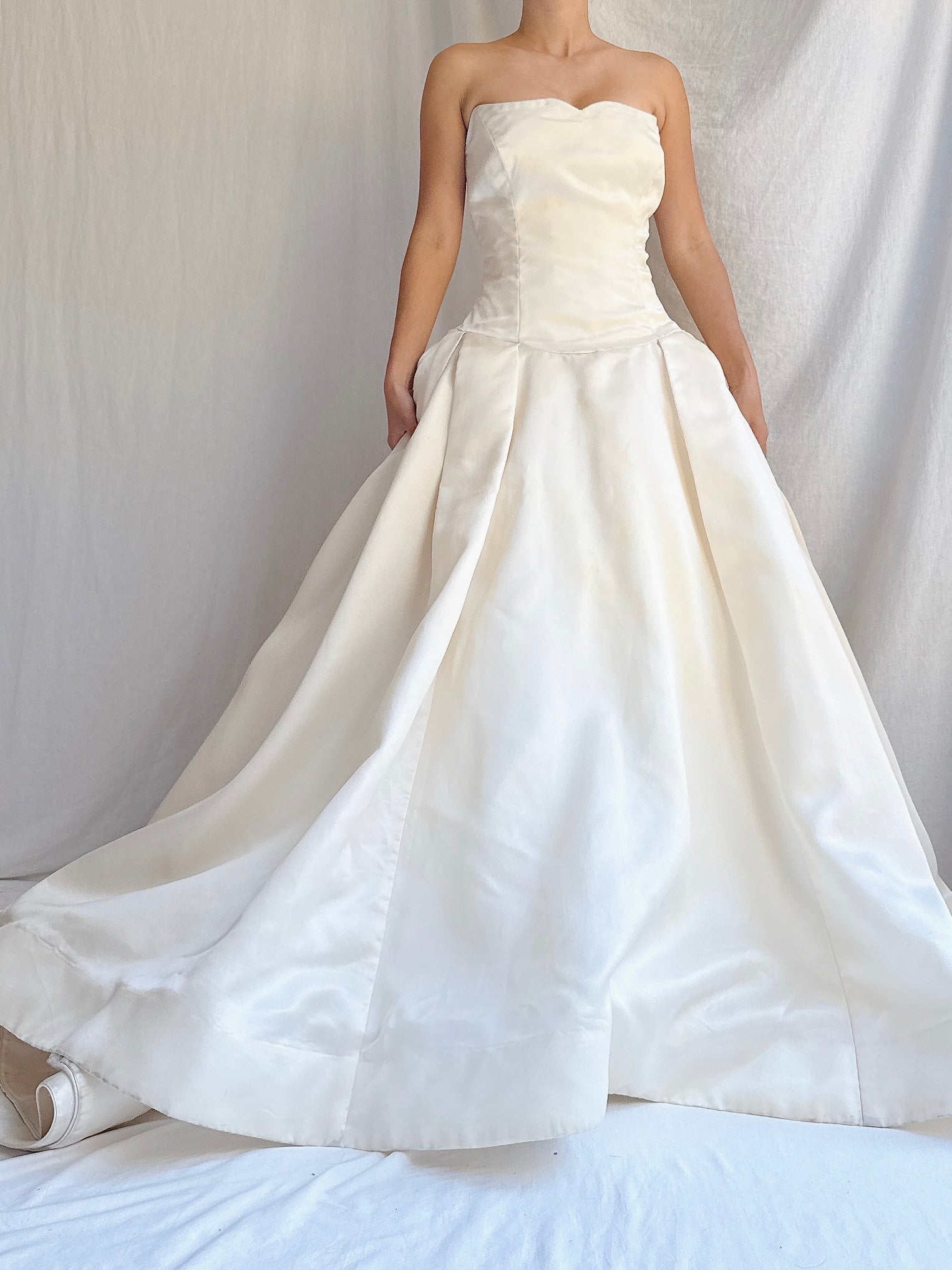 Vintage Kleinfeld Couture Silk Organza Gown - M 6/8