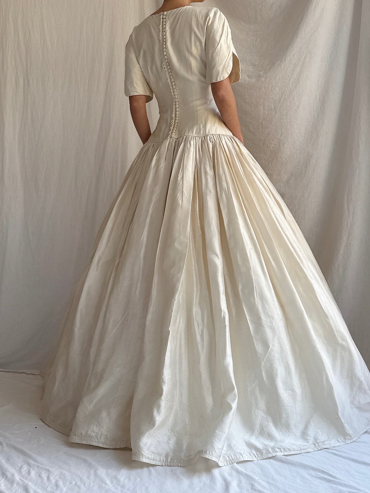 Vintage Lazaro Silk Gown -  S/4/6