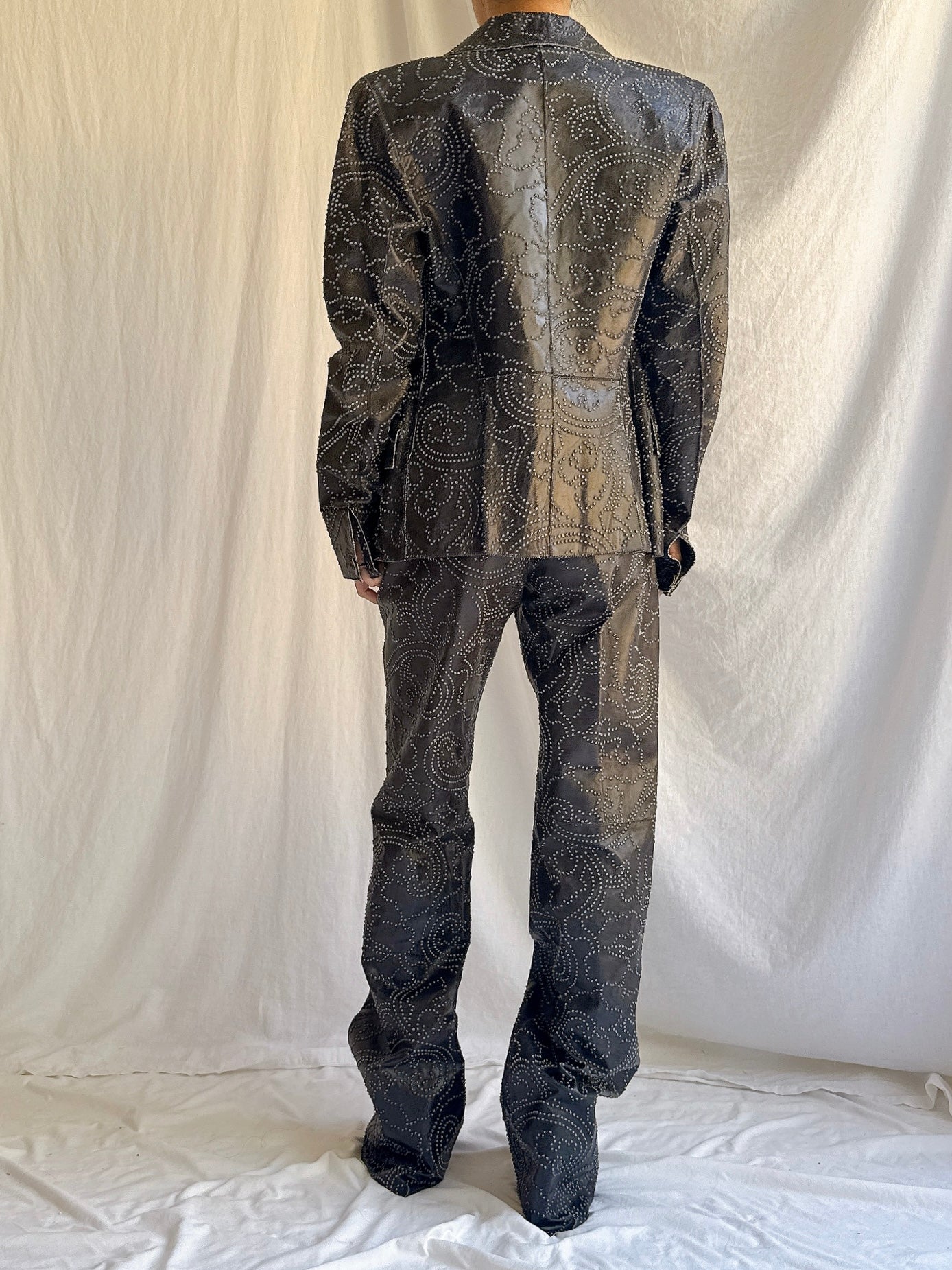 Vintage Estrella Spain Textured Leather Set - S/M/44/US 8
