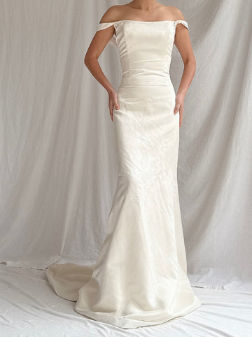 Vintage Wearkstatte Silk Charmeuse Gown - M/8