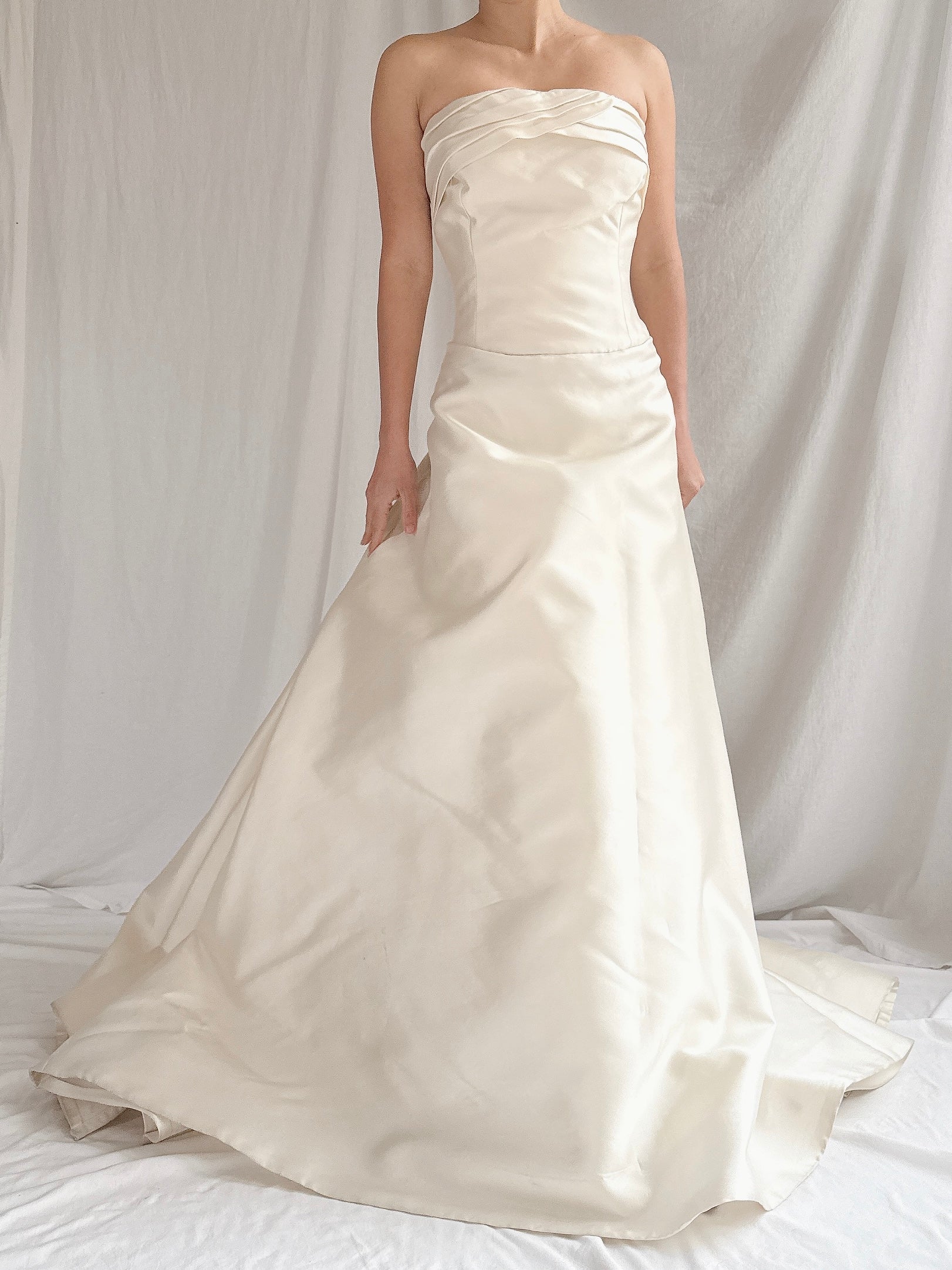 Vintage Vera Wang Silk Mikado Gown - L US 10