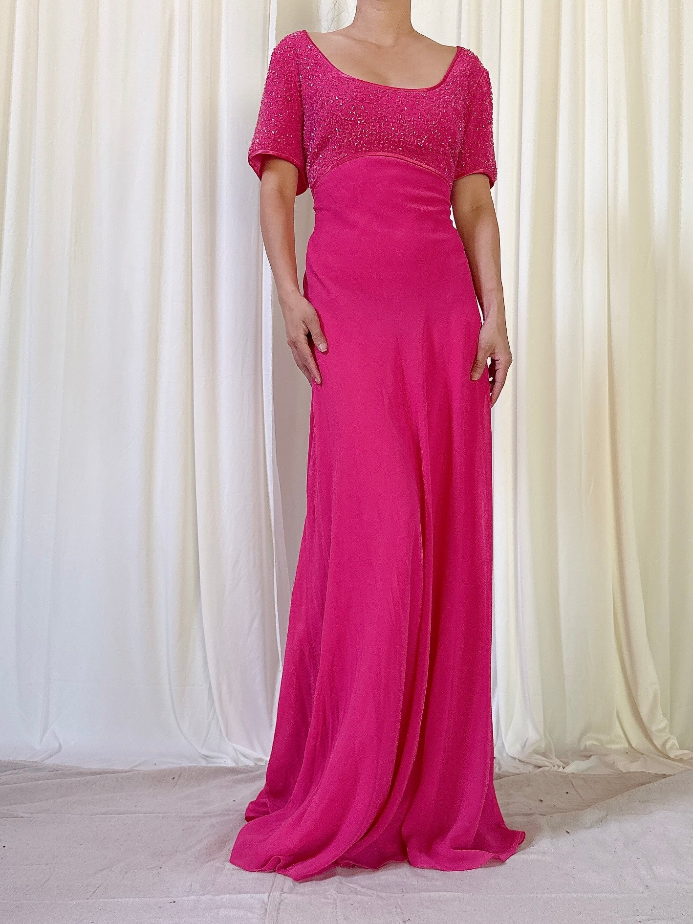 Vintage After Six Pink Dress - UK 14