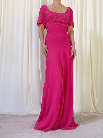 Vintage After Six Pink Dress - UK 14